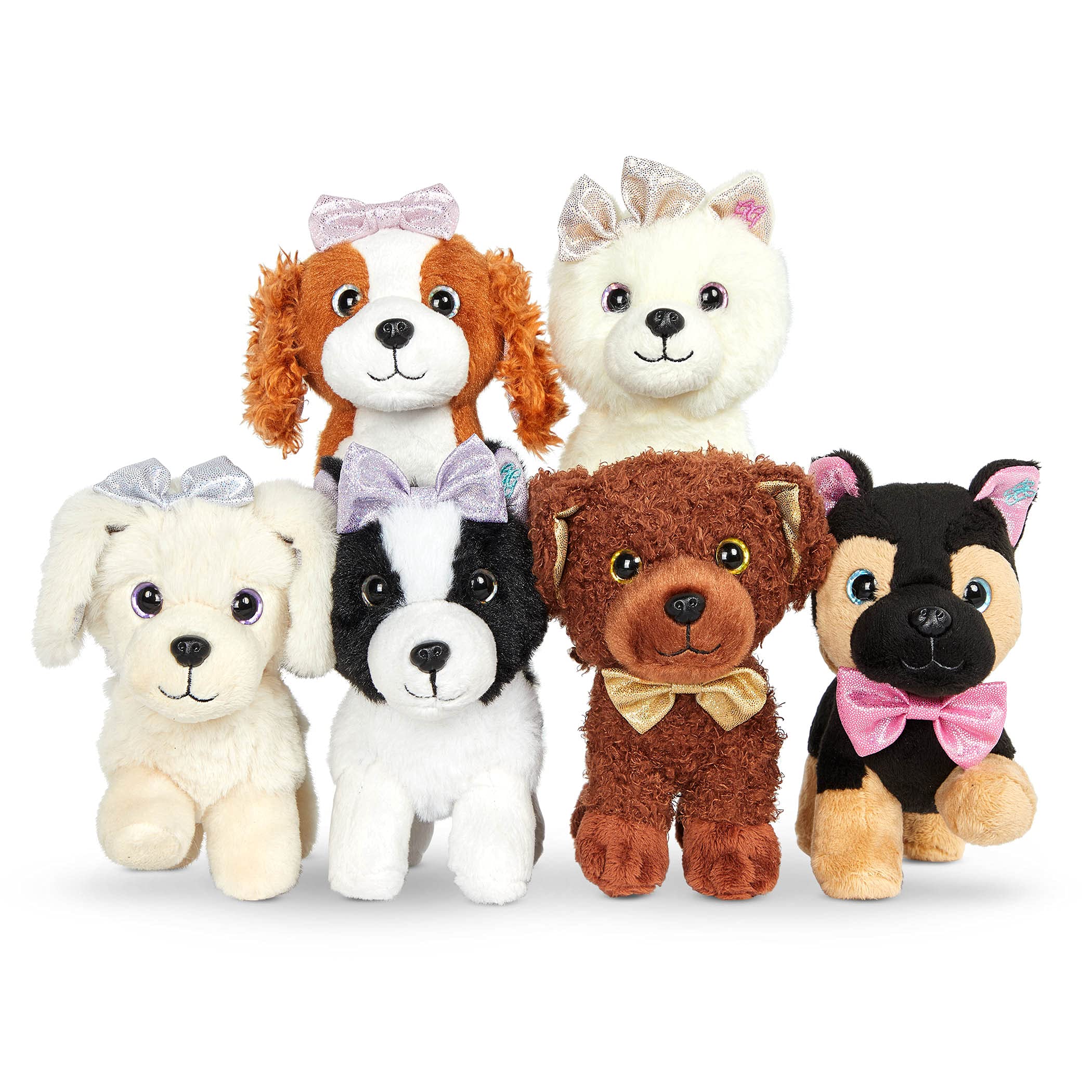 可动毛绒博美犬 Chica - 可爱互动宠物玩具，适合儿童陪伴、家居装饰、送礼收藏