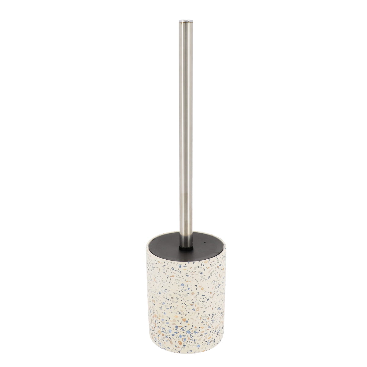 Durable Cement Toilet Brush with Terrazzo Design - Heavy Duty Bathroom Cleaning Tool for Modern Homes & Commercial Spaces