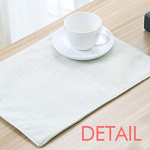 DIYthinker Hello World Korean Art Deco Gift - Fashion Placemat Pad for Kitchen & Dining, Woven Heat-Resistant Rectangle Cushion - Perfect for Home Decor, Gifts, and Table Setting