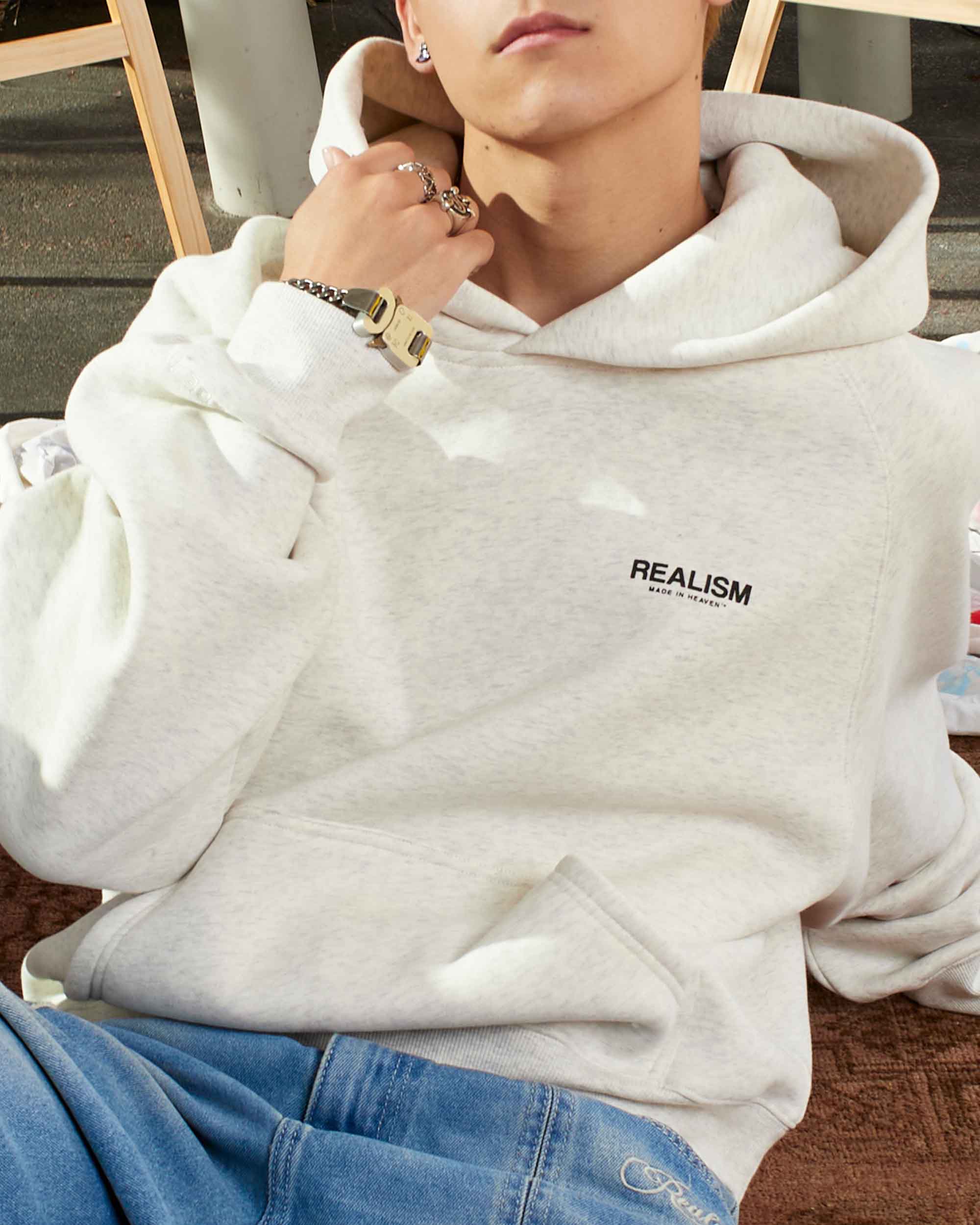 SSS Realism Studio Hoodie Oatmeal - Premium Cotton Pullover Sweatshirt for Men & Women | Cozy Loungewear, Streetwear Fashion & Casual Outfit