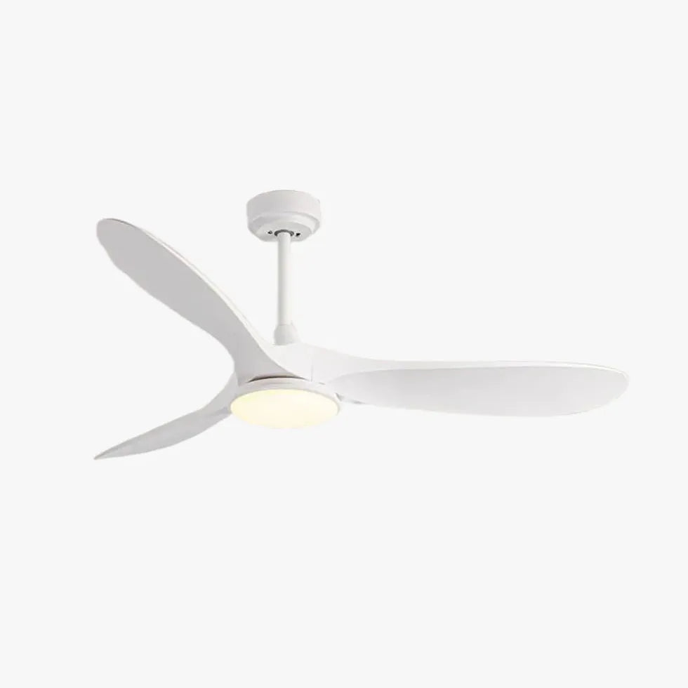 3-Blade Modern Ceiling Fan with LED Light - Energy Efficient Quiet Operation for Bedroom, Living Room & Office