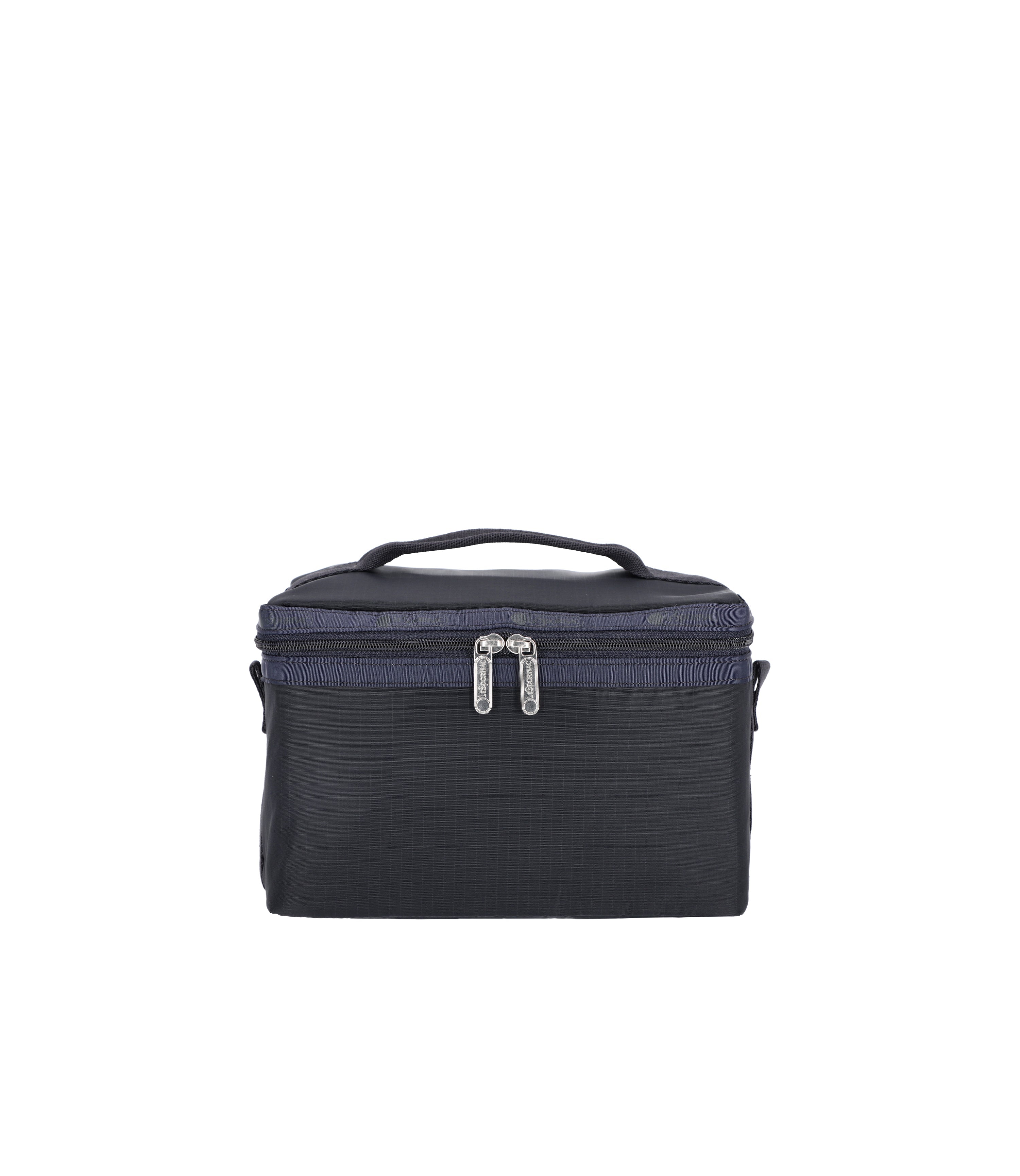 Deep Sea Navy Blue Train Case Cosmetic Organizer 1544 R111 - Perfect for Makeup Artists, Travel & Salon Storage