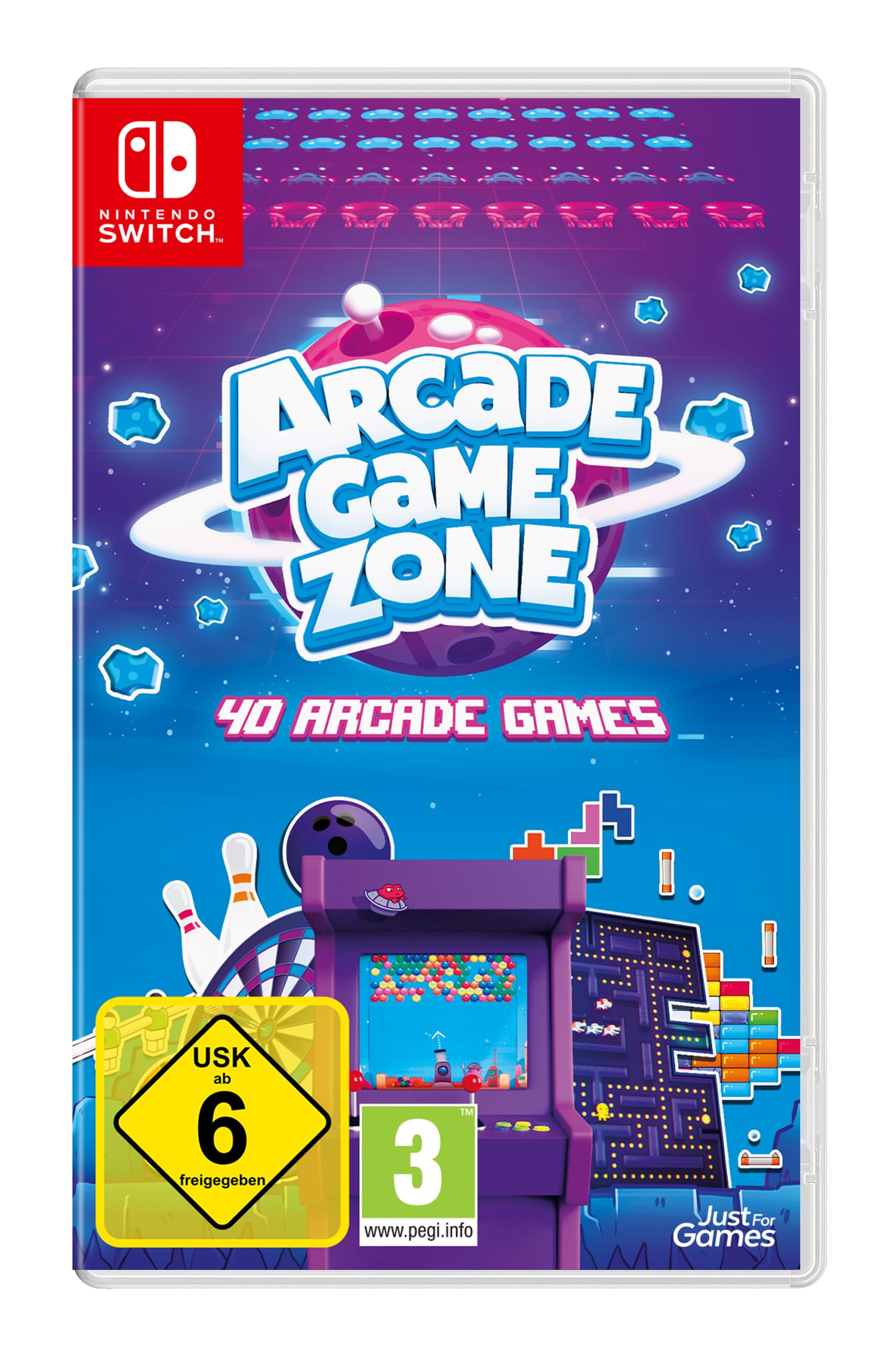 Arcade Game Zone for Nintendo Switch - Retro Gaming Collection with Multiplayer Fun, Perfect for Family Game Nights and Party Entertainment