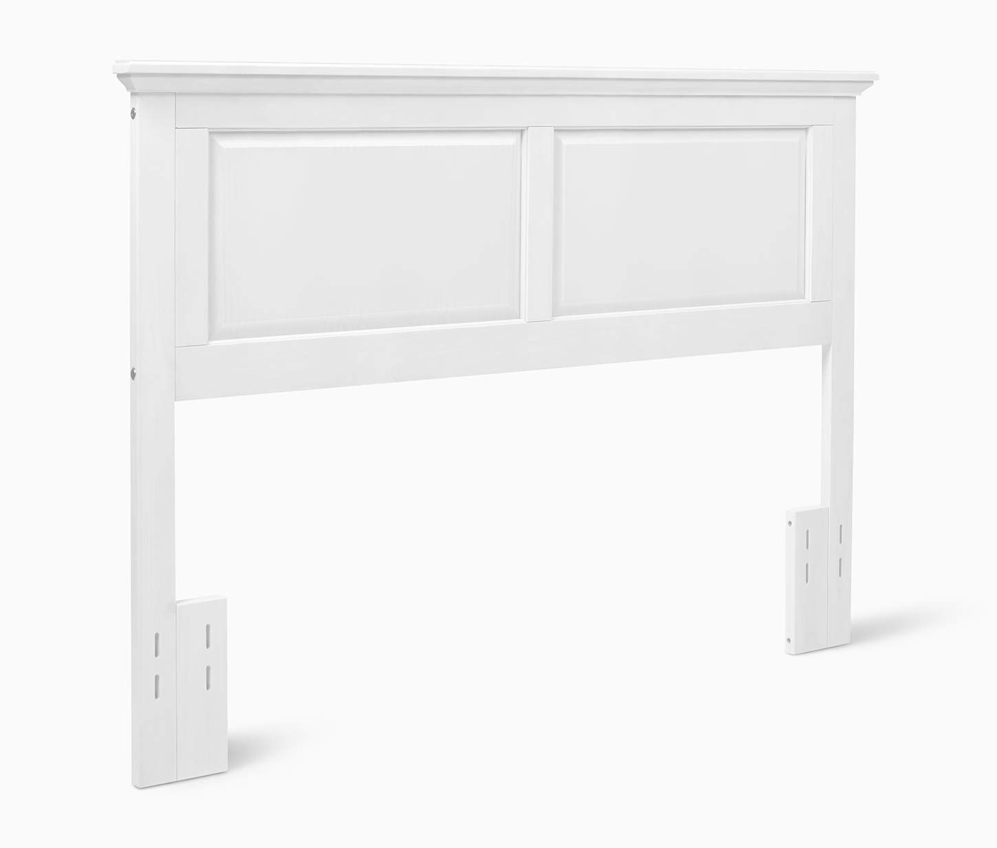 Arcadia Upholstered Headboard for Full/Queen Bed - Gloss White Finish - Modern Bedroom Decor for Home & Hotel Use