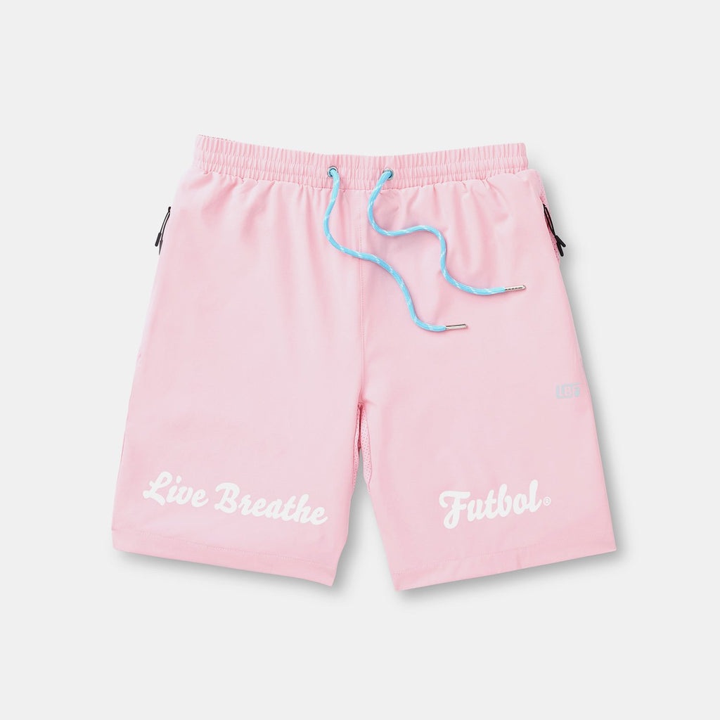 Live Breathe Futbol Maestro Soccer Shorts (Turbo) - Palermo Pink - Perfect for Training, Matches & Casual Wear