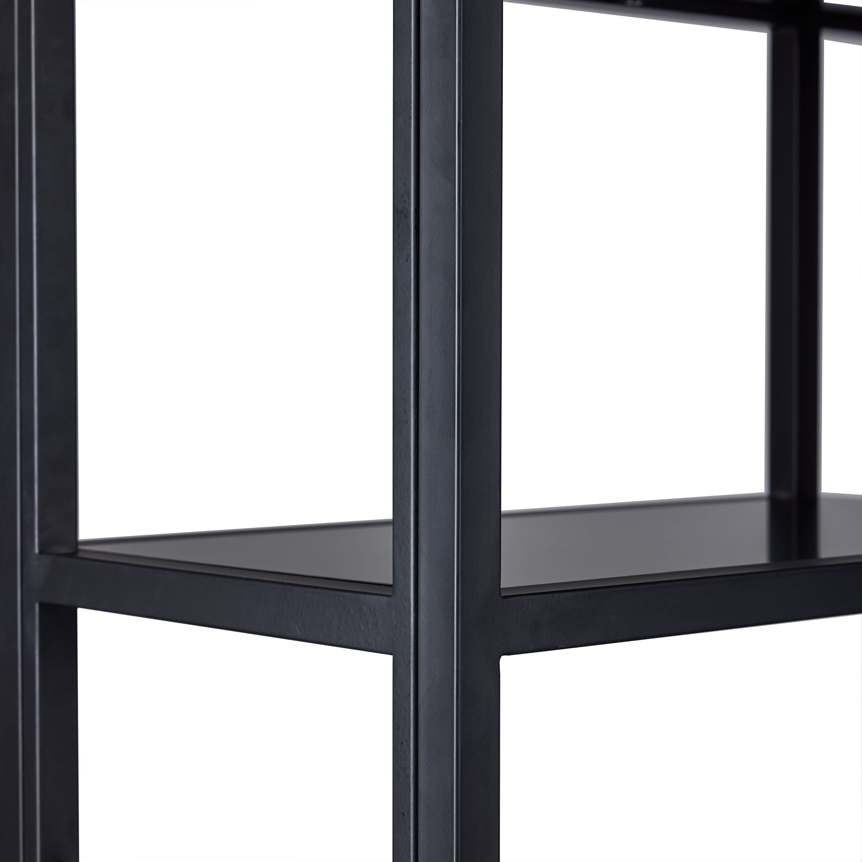 5-Tier Black Bookshelf - Sturdy Wooden Bookcase for Home, Office & Library Storage - Perfect for Organizing Books, Decor & Essentials
