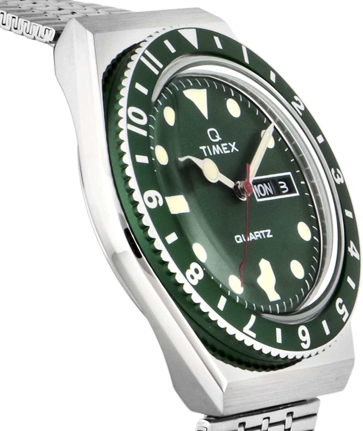 Timex Men's Q Reissue Quartz Watch - Vintage-Inspired Digital Watch with Alarm & Stopwatch - Perfect for Casual Wear, Sports & Everyday Use