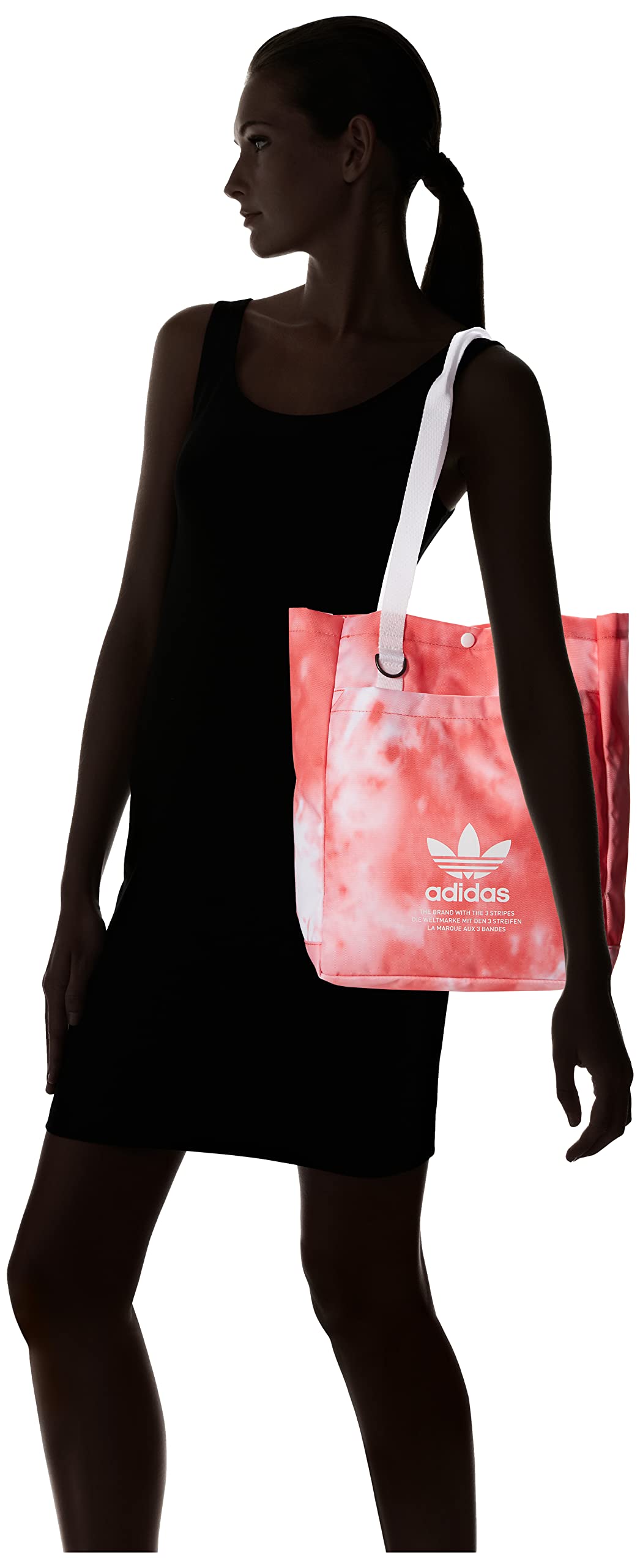 Adidas Originals Unisex Simple Tote Bag - Lightweight Durable Canvas Shoulder Bag for Men & Women - Perfect for Shopping, Beach, Gym & Everyday Use