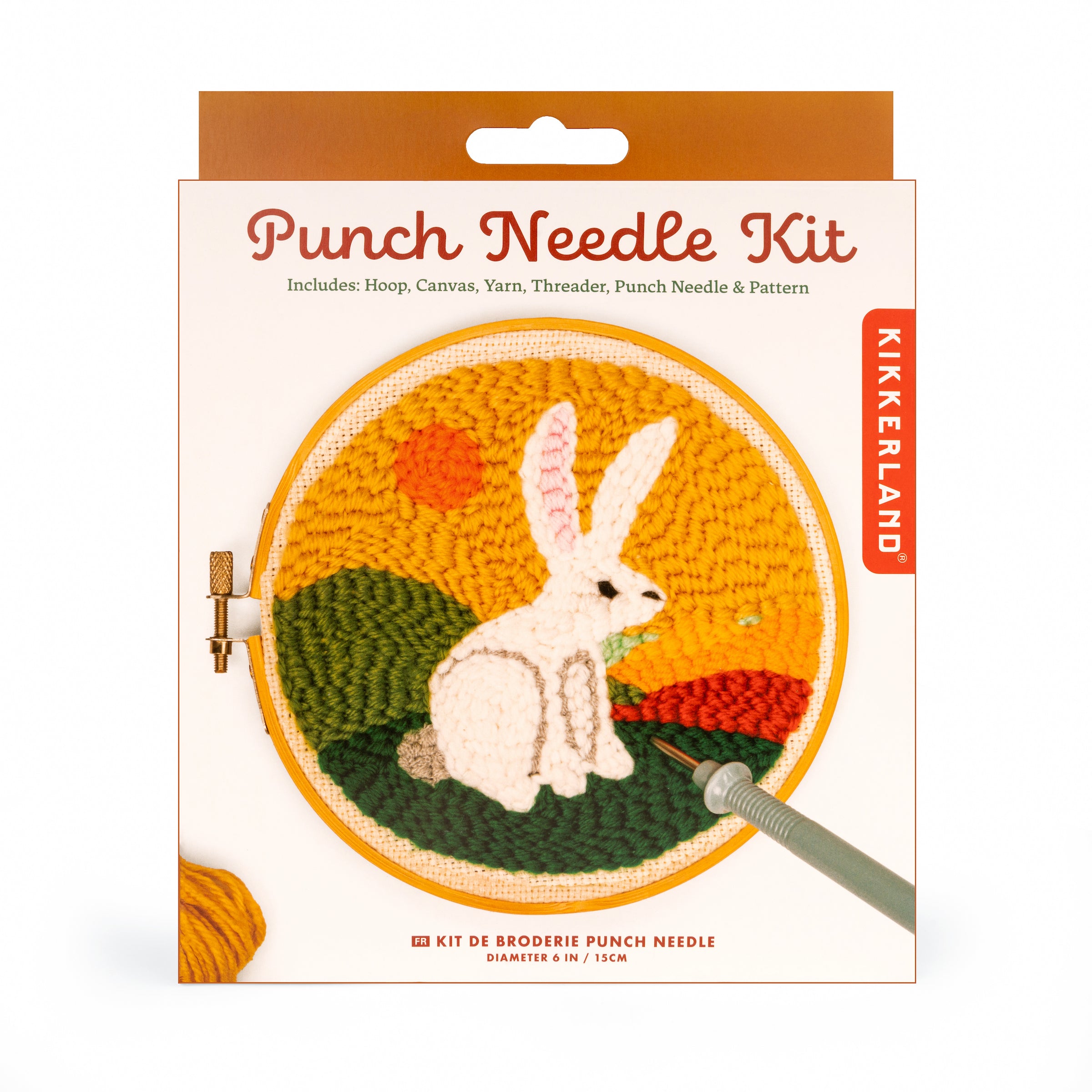 Hare Punch Needle Kit for DIY Embroidery and Rug Making - Complete Starter Set with Needles, Hoop, and Yarn - Perfect for Home Decor, Wall Art, and Craft Projects