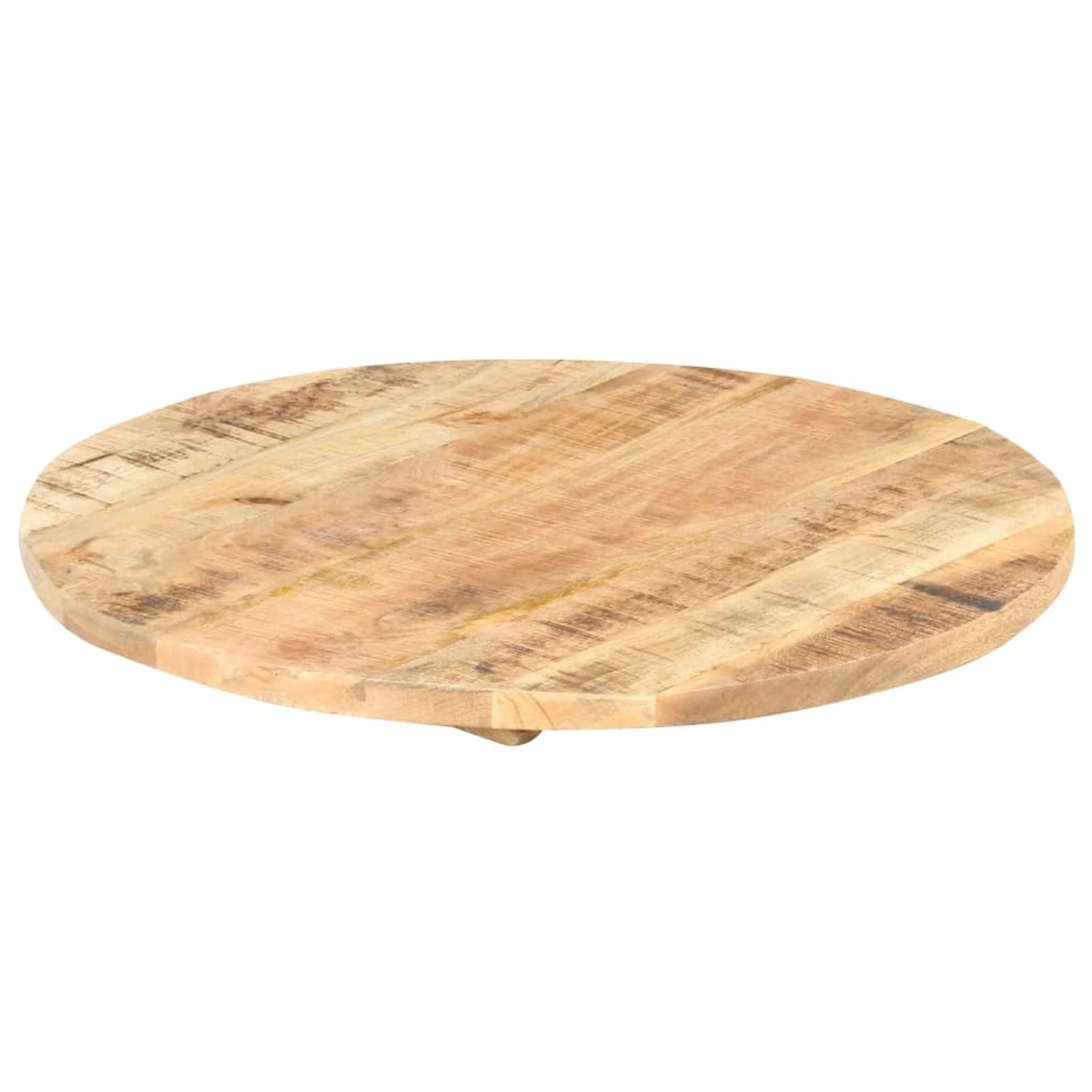 Premium Mango Wood Round Table Top - 27.6 Inch Diameter Natural Wood Replacement Tabletop for Dining, Coffee, Garden, Bar & Side Tables - Perfect for Home Decor, Restaurant & Outdoor Use (1-1.1 Inch Thickness)