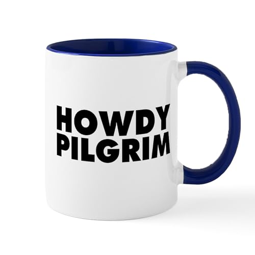 White/Navy Inside - Howdy Pilgrim Mug