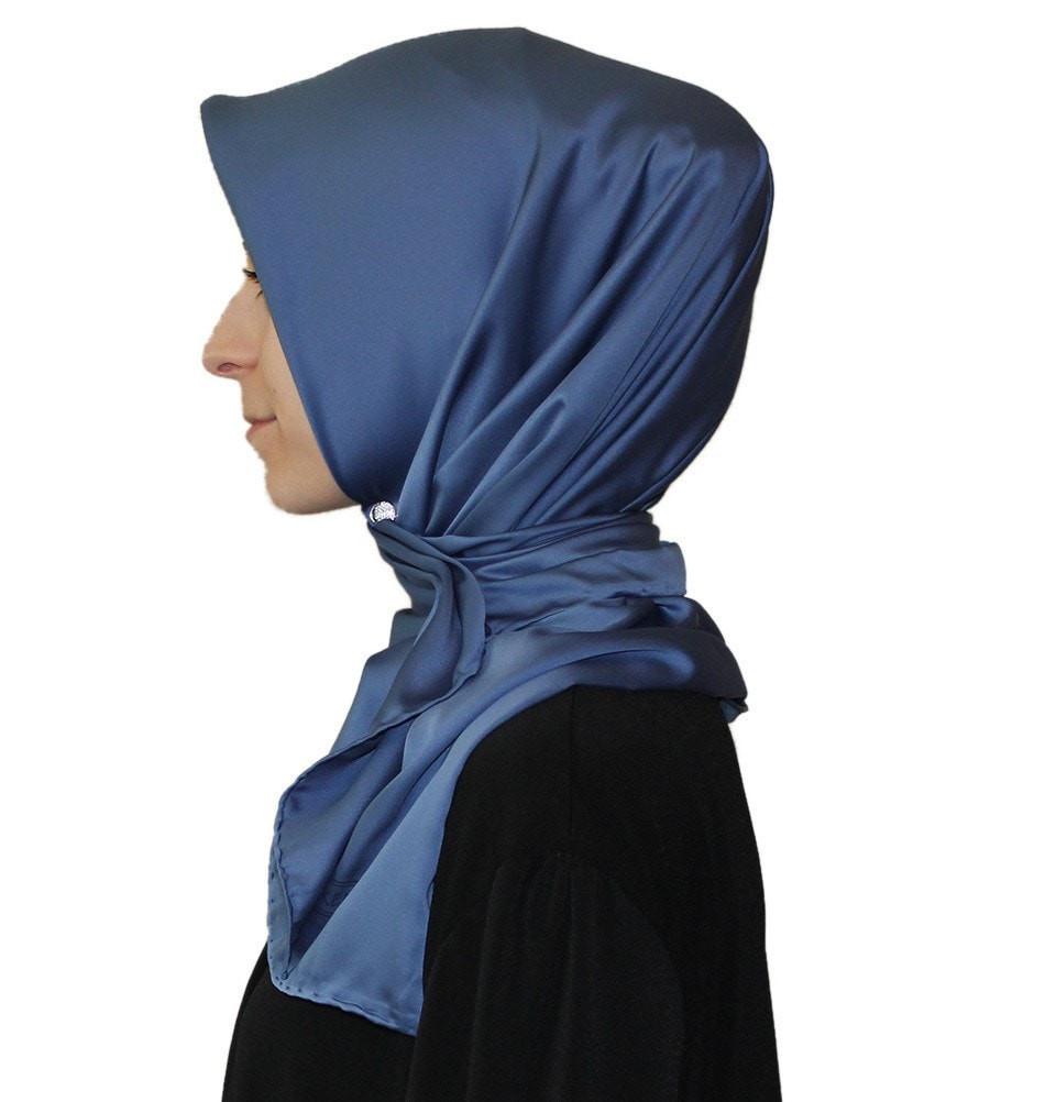 Aker Satin Square Hijab Scarf 6385 921 - Soft & Lightweight Muslim Headscarf for Women, Perfect for Daily Wear, Prayer, and Special Occasions