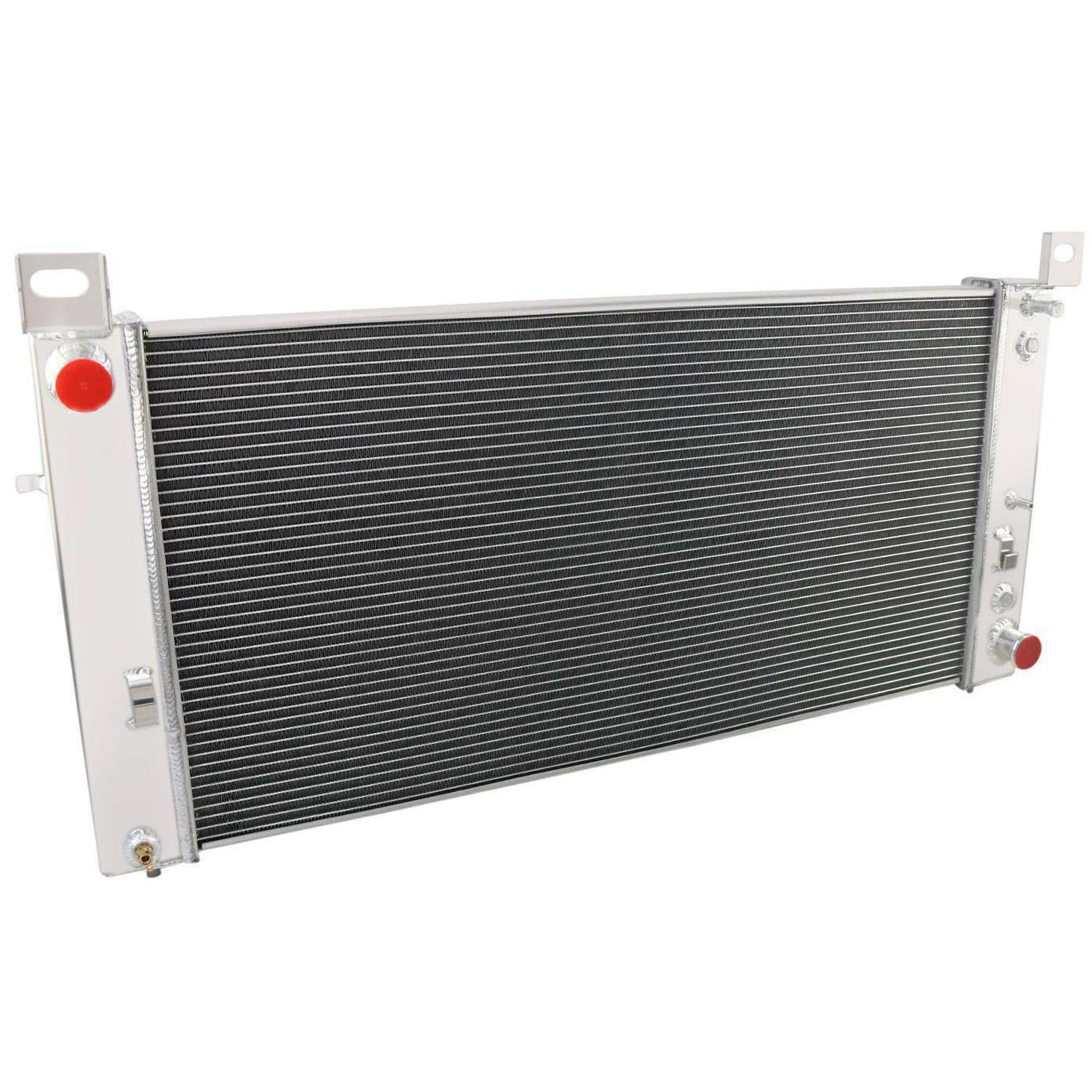 High-Performance Aluminum Radiator for 2007-2013 Chevy Silverado 1500/2500/3500 HD, Suburban 1500/2500, Tahoe, Avalanche | 2008-2013 GMC Sierra, Yukon XL 1500/2500 | 2009 Cadillac Escalade | 3-Row Cooling System with Shroud & Fan Relay | Perfect for Off-Roading, Towing & Heavy-Duty Use