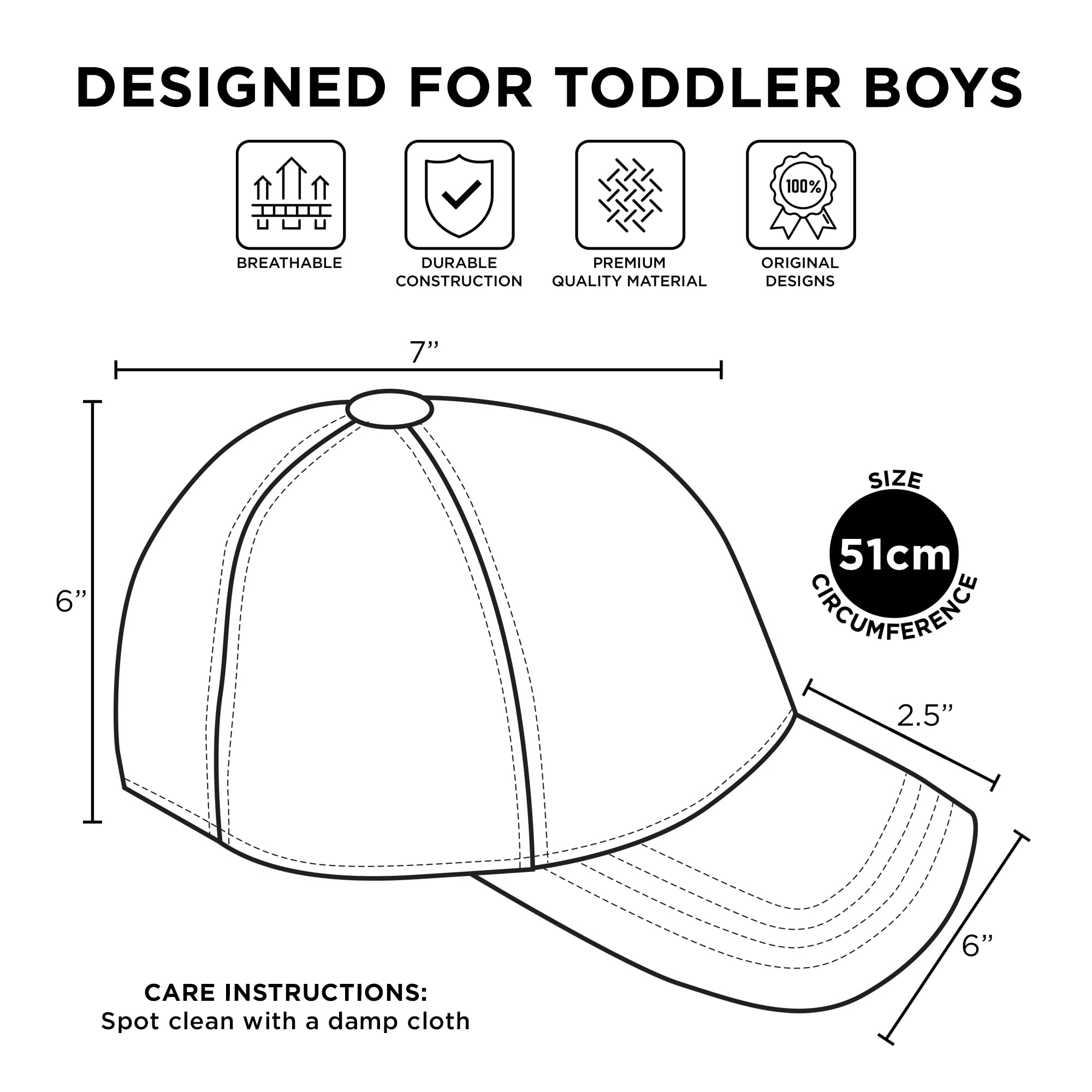 PJ Masks Adjustable Baseball Cap for Toddlers & Kids 2-7 - Perfect for Playtime & Outdoor Adventures