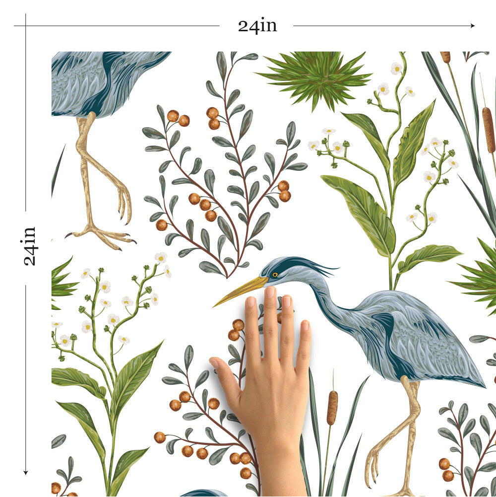 Blue Bird Animal Wallpaper 9623 - Nature Inspired Wall Decor for Living Room, Bedroom & Nursery | Peel and Stick Removable Wall Mural