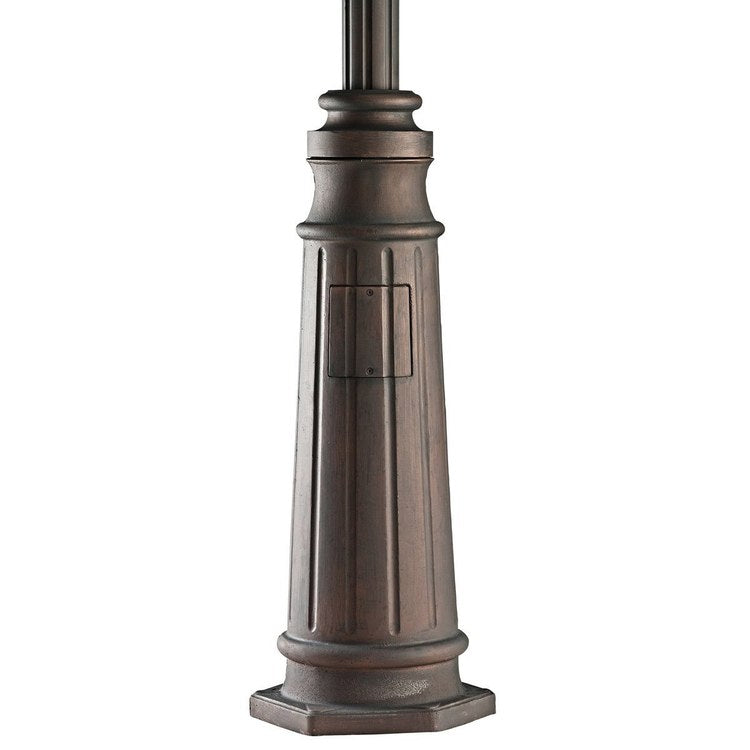 96 Fluted Outdoor Post with Fluted Base - Durable Aluminum Column for Porch, Deck, and Garden Decoration | Perfect for Outdoor Lighting and Mailbox Support