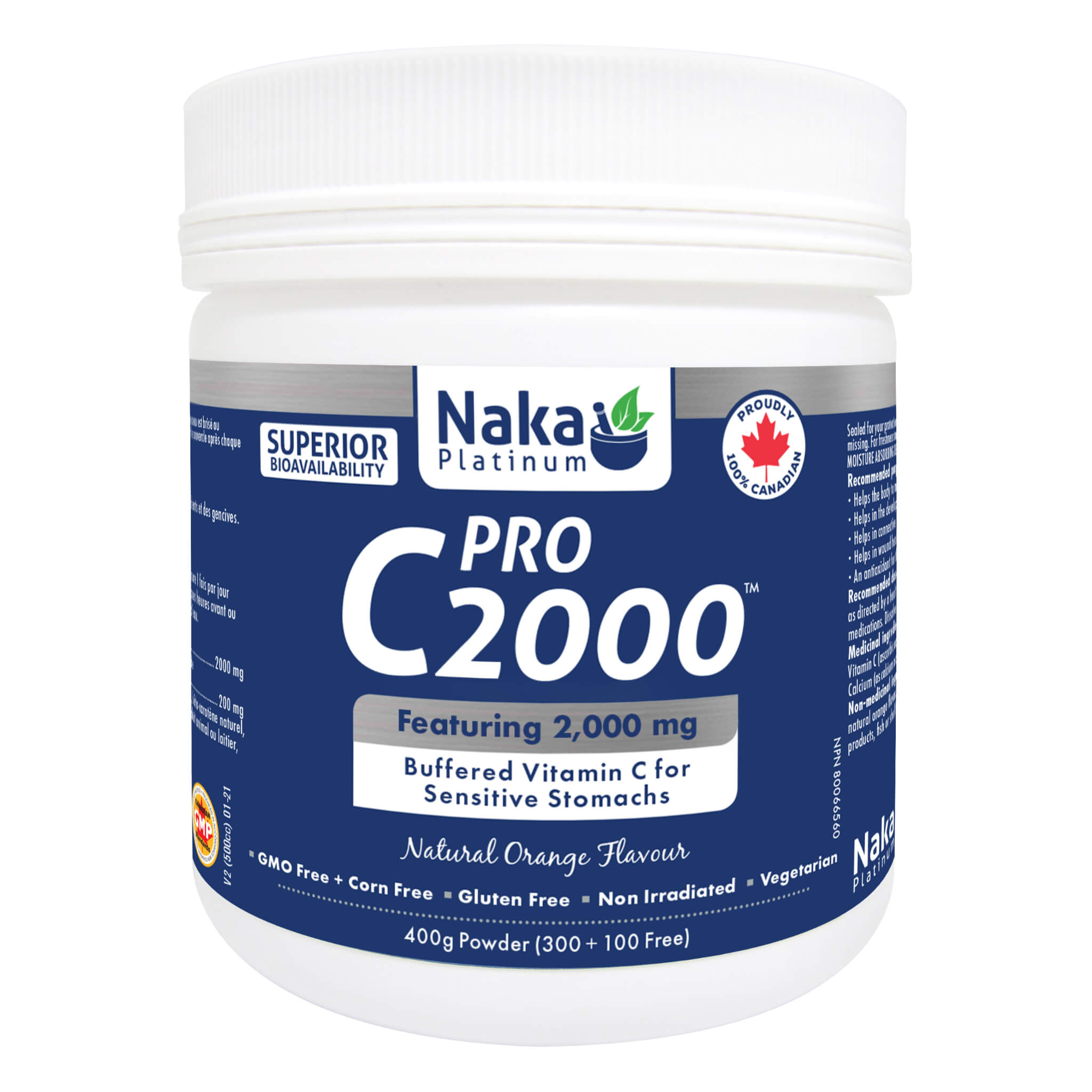 Pro C 2000 400G Vitamin C Supplement - Immune Support & Antioxidant Boost for Adults - Daily Health & Wellness Essential for Workout Recovery & Cold Prevention