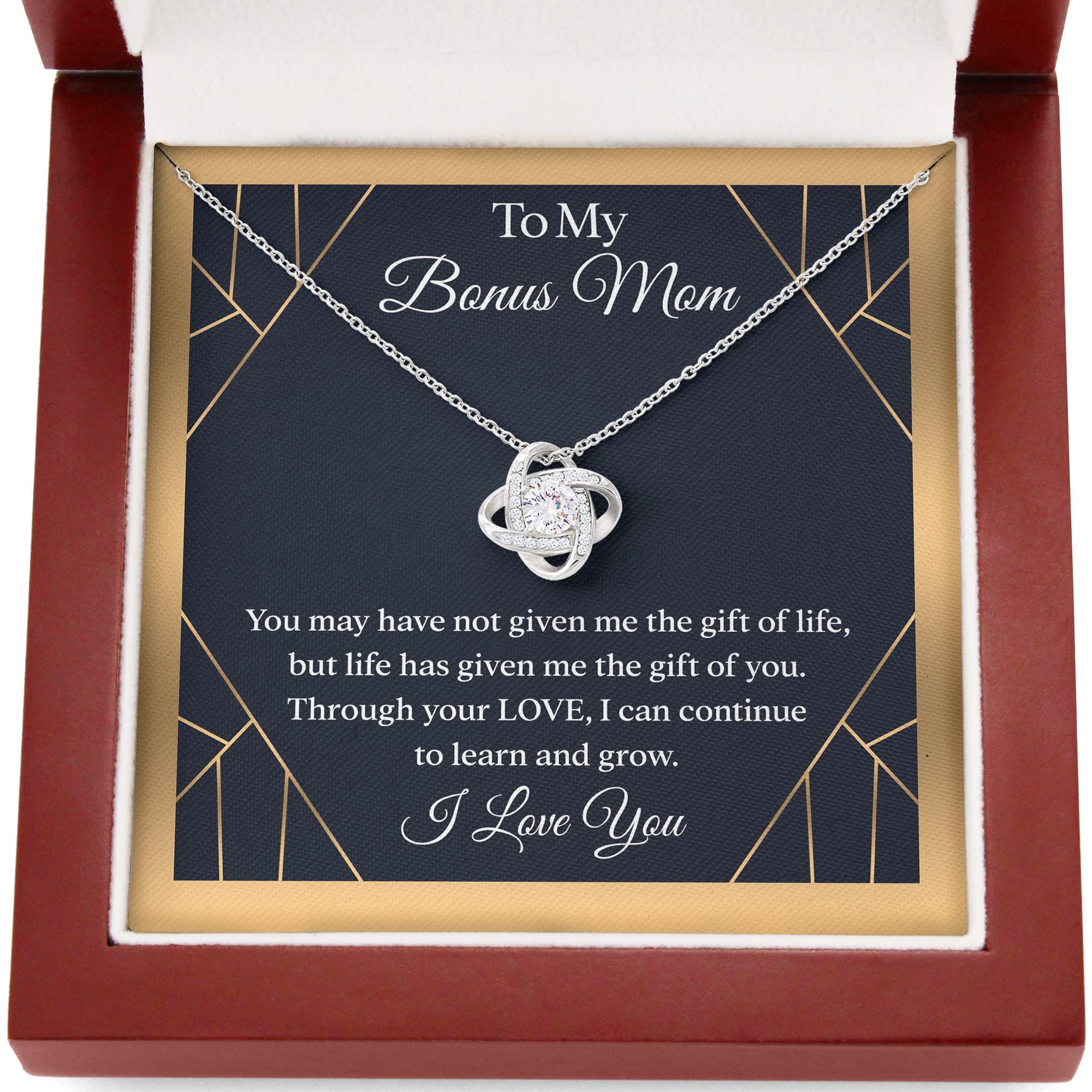 Love Knot Necklace for Soulmates - Romantic Couple Jewelry Gift for Her, Birthday, Anniversary, Graduation - Perfect for Valentine's Day, Wedding Proposal & Special Occasions