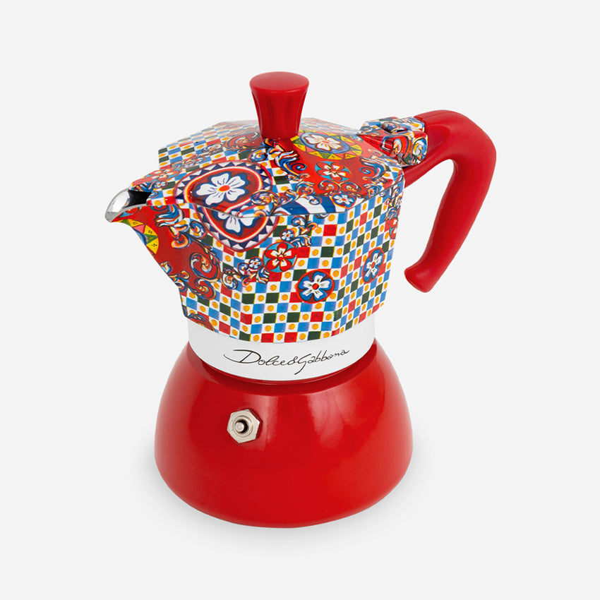 Dolce & Gabbana Casa Bialetti Moka Induction Coffee Maker - Medium Size Stovetop Espresso Maker for Home & Office Use