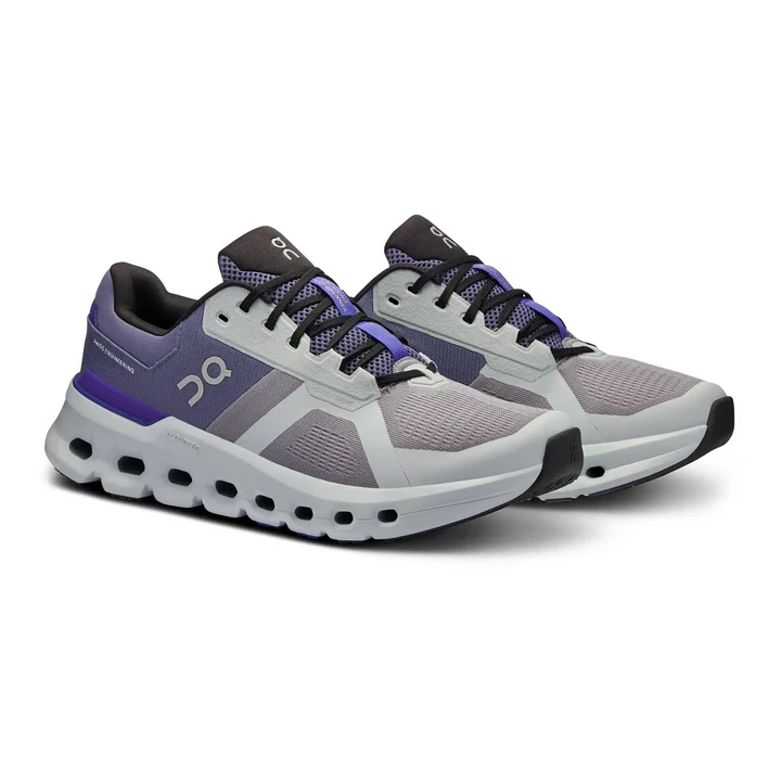 Men's Cloudrunner 2 Running Shoes - Lightweight Cushioned Sneakers for Jogging & Gym Workouts (Fossil/Indigo Color) - Perfect for Road Running, Training & Casual Wear