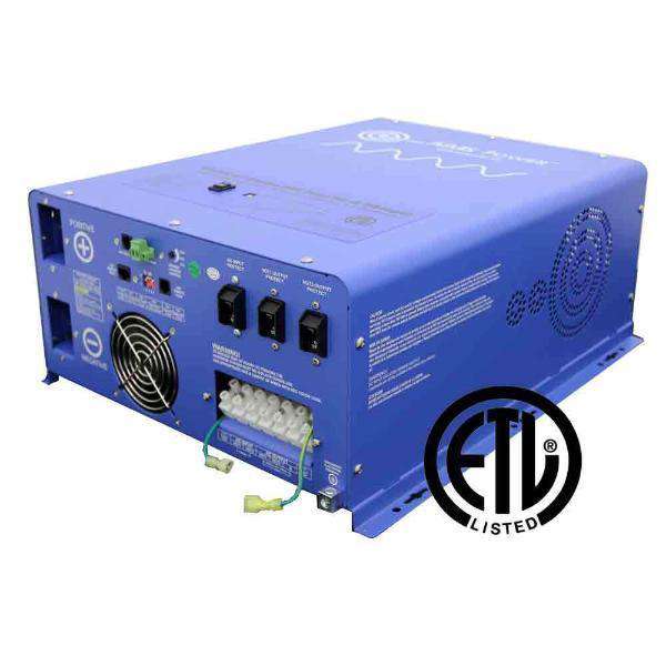 Aims Power PICOGLF6024120UL 6000W Pure Sine Wave Inverter Charger - ETL Certified to UL 458 - Perfect for RVs, Boats, and Off-Grid Power Systems