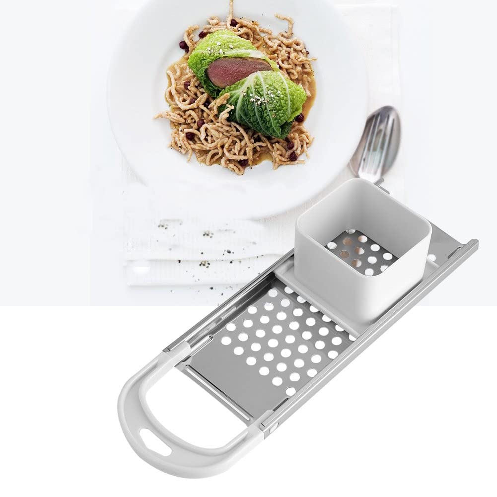Premium Stainless Steel Spaetzle Maker - German Noodle & Dumpling Press - Pasta Cooking Tool for Homemade Egg Noodles - Perfect for Traditional European Dishes, Family Cooking & Restaurant Use