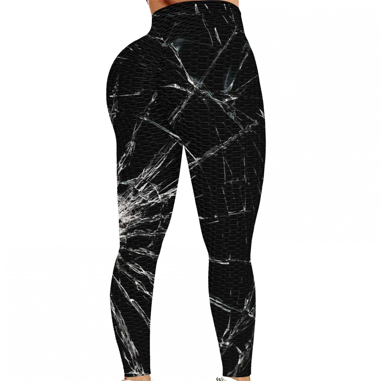Women's High Waisted Tummy Control Yoga Leggings - Workout & Booty Lift