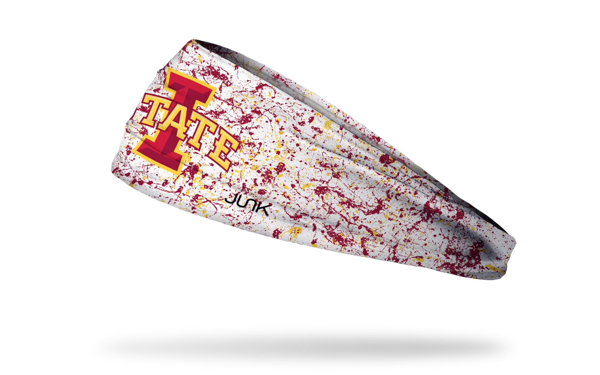 Iowa State University Splatter White Big Bang Lite Headband - Stylish & Comfortable College Fan Gear for Game Day, Workouts, and Everyday Wear