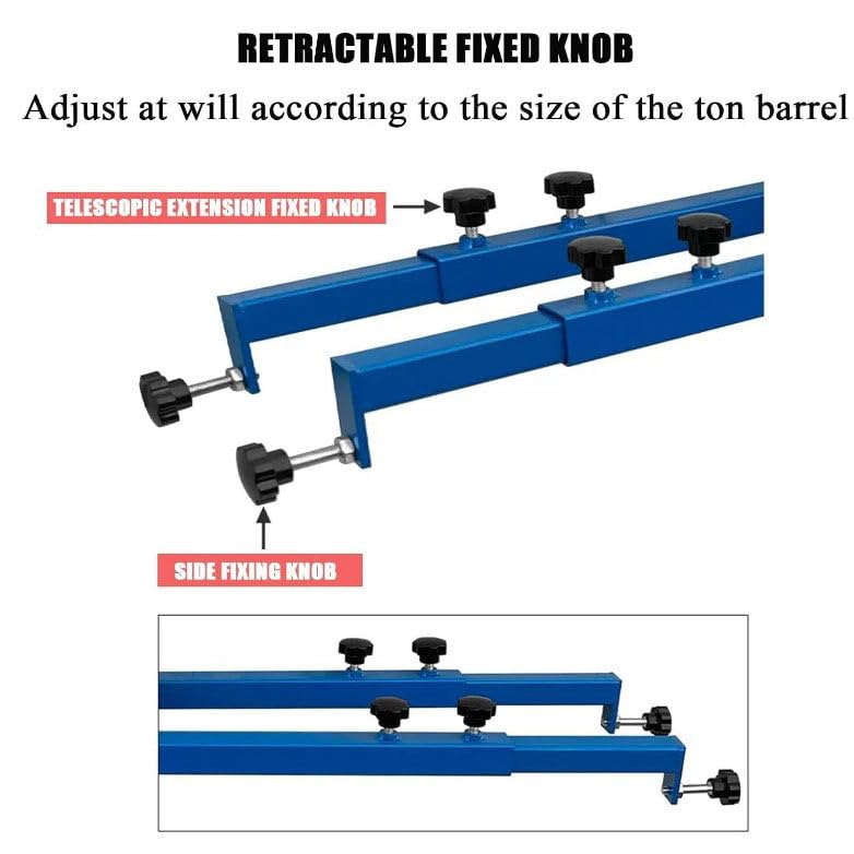 1 Ton Pneumatic Air Agitator Mixer Machine - IBC Tank Mixer with Folding Propeller & Support Hanger - Paint, Ink Stirring & Dissolving Solution for Industrial Mixing Applications