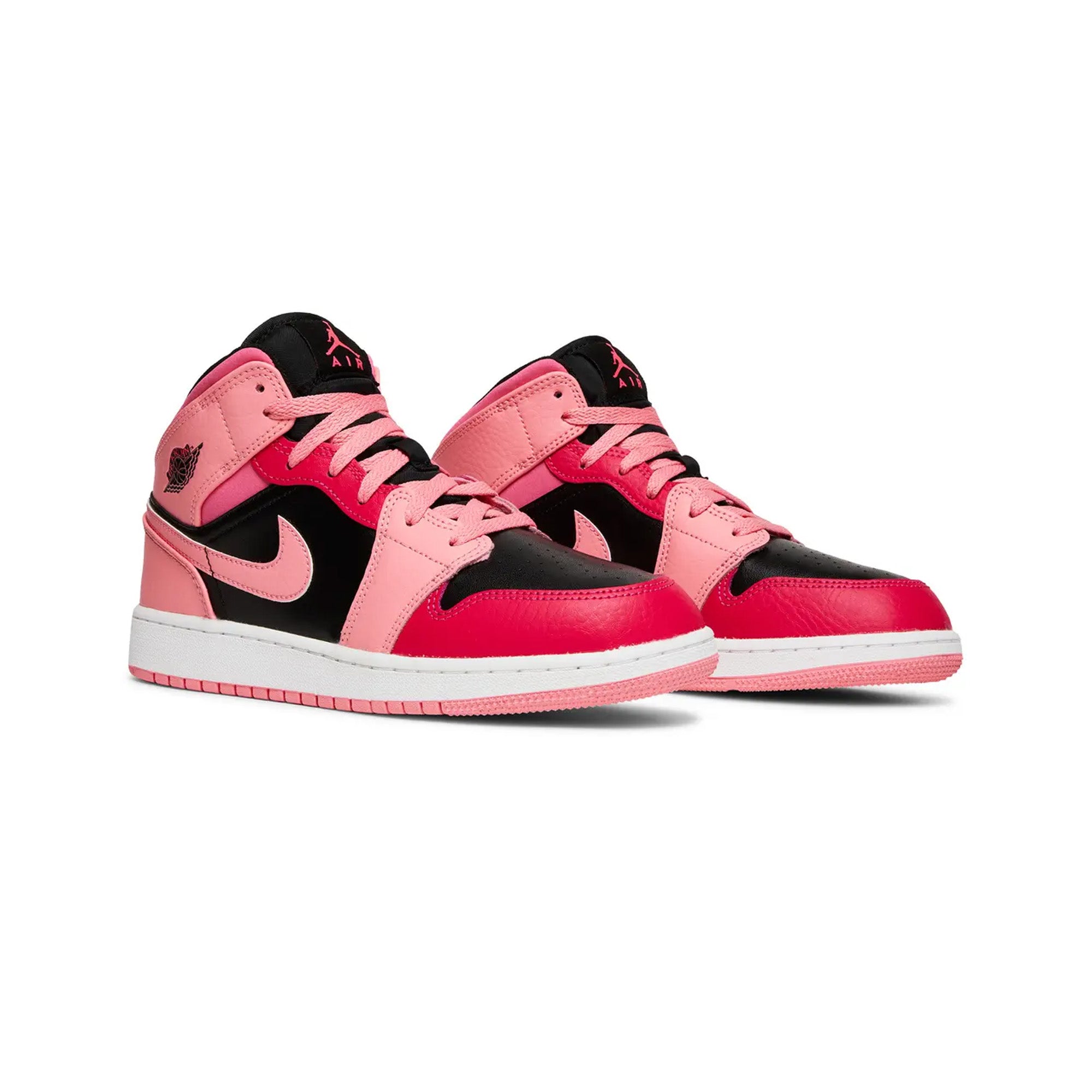 Air Jordan 1 Mid 'Coral Chalk' GS Sneakers for Women & Girls (2021) - Comfortable Basketball Shoes for School, Sports & Casual Wear