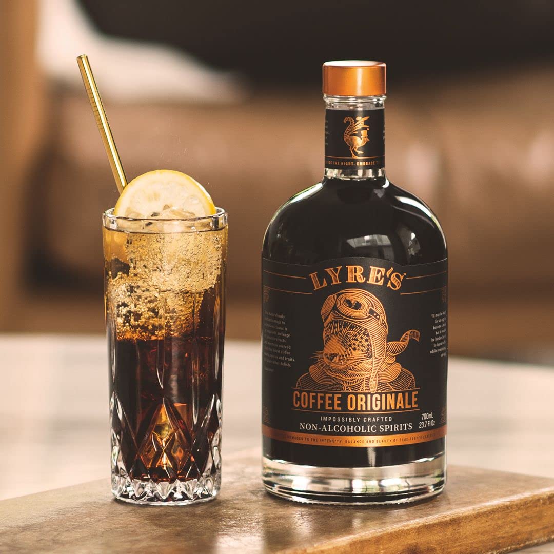 Lyre's Non-Alcoholic Coffee Royale Gift Set (2 Bottles) - Coffee Originale Liqueur Style & American Malt Bourbon Style - Award Winning Alcohol-Free Spirits - 23.7 Fl Oz - Perfect for Mocktails, Sober Celebrations & Thoughtful Gifts