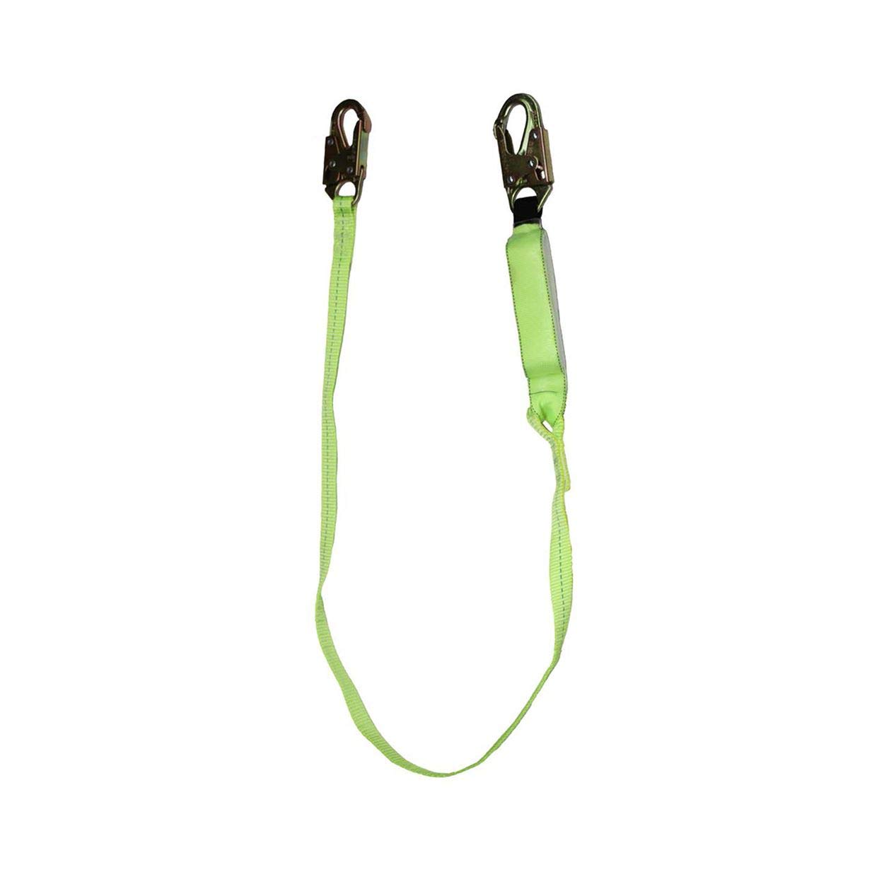 SafeWaze FS560-AF 6-Foot Energy Absorbing Safety Lanyard with Arc Flash Webbing & Snap Hooks - Fall Protection for Construction, Roofing & Electrical Work