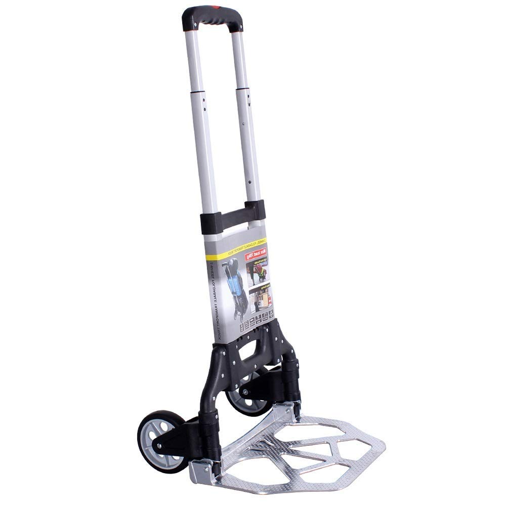 Lightweight Foldable Shopping Cart - Durable & Portable Grocery Trolley for Easy Storage | Perfect for Supermarket Trips, Farmers Markets & Travel