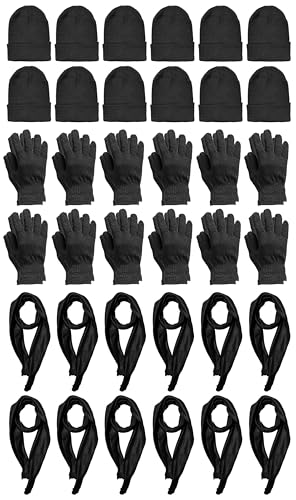 12 Pairs Adults Black