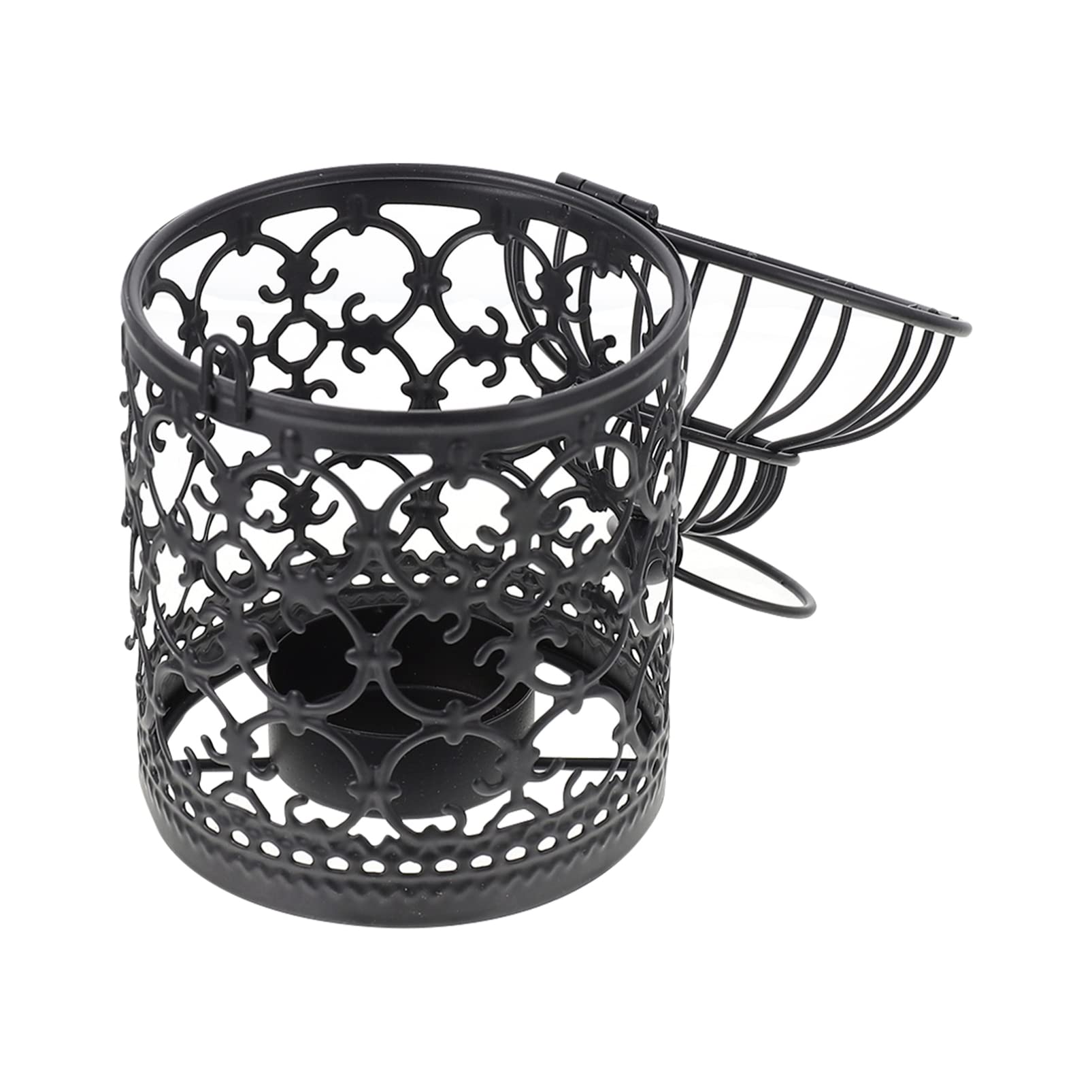 Vintage Metal Candle Holder - Rustic Iron Tealight Lantern with Bird Design for Wedding Table Decor, Home Centerpiece, and Outdoor Party Lighting (Set of 2, White) - Perfect for Romantic Dinners, Garden Weddings, and Cozy Fireplace Ambiance
