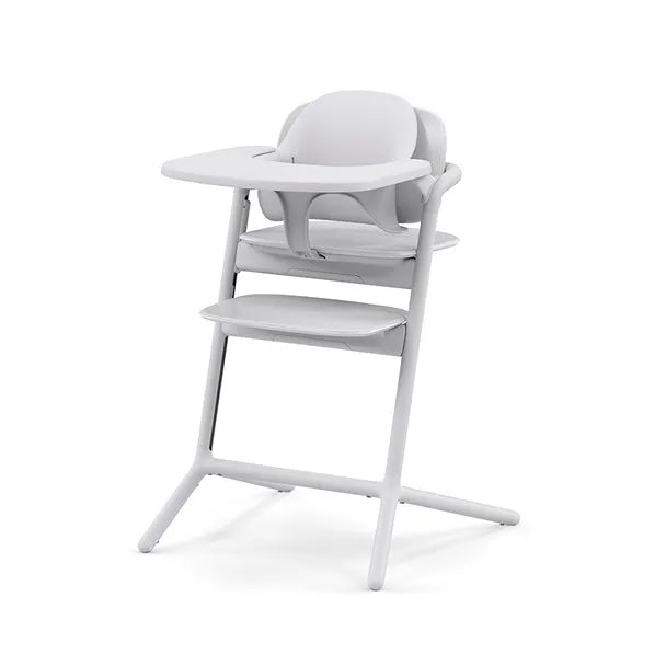 Lemo 4-in-1 Convertible High Chair for Babies & Toddlers - Adjustable Height, Removable Tray, White - Perfect for Dining, Feeding & Playtime at Home