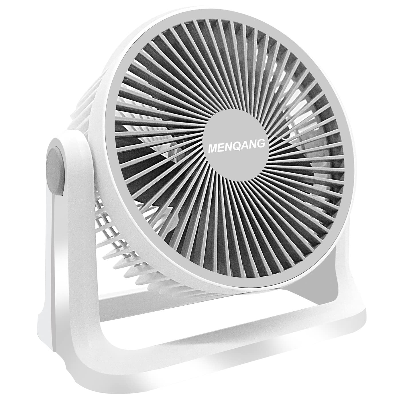 12V Electric Car Cooling Fan - 360° Rotatable Dual Head Air Circulator with Manual Rotation & 2 Speed Settings (White) | Perfect for Vehicle Cooling, Camping & Outdoor Activities