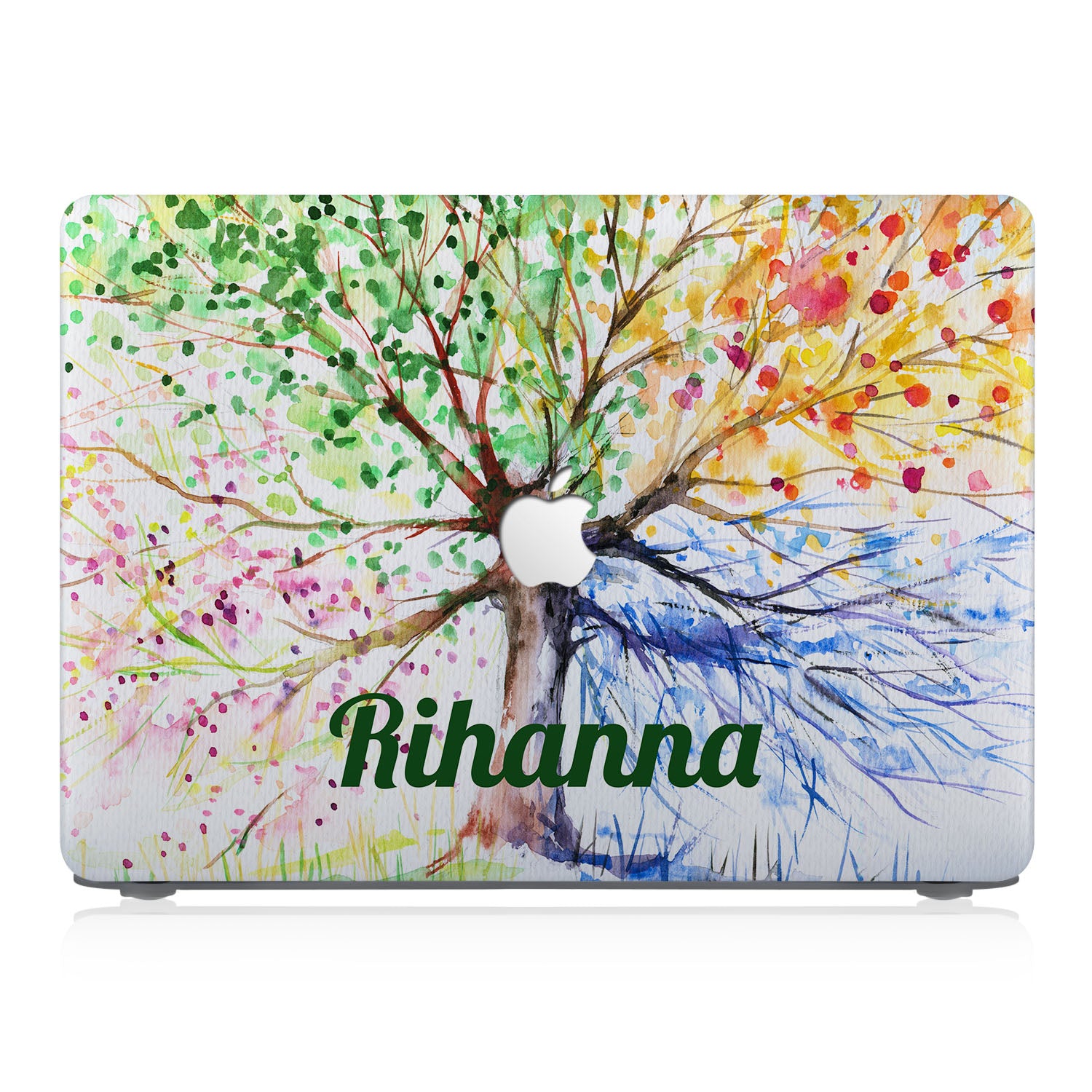 Premium MacBook Case with Watercolor Flower Design - Durable & Stylish Laptop Cover for MacBook Air/Pro - Perfect for Work, Travel & Everyday Use