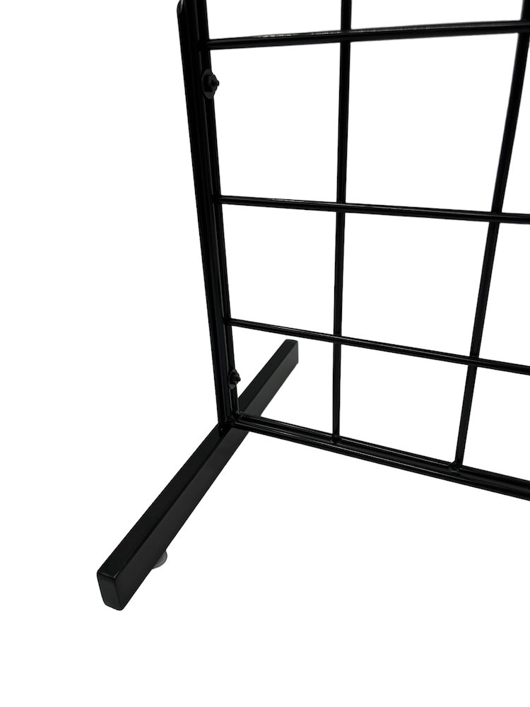 Black Gridwall Countertop Display with Mini T Legs - Heavy Duty 12