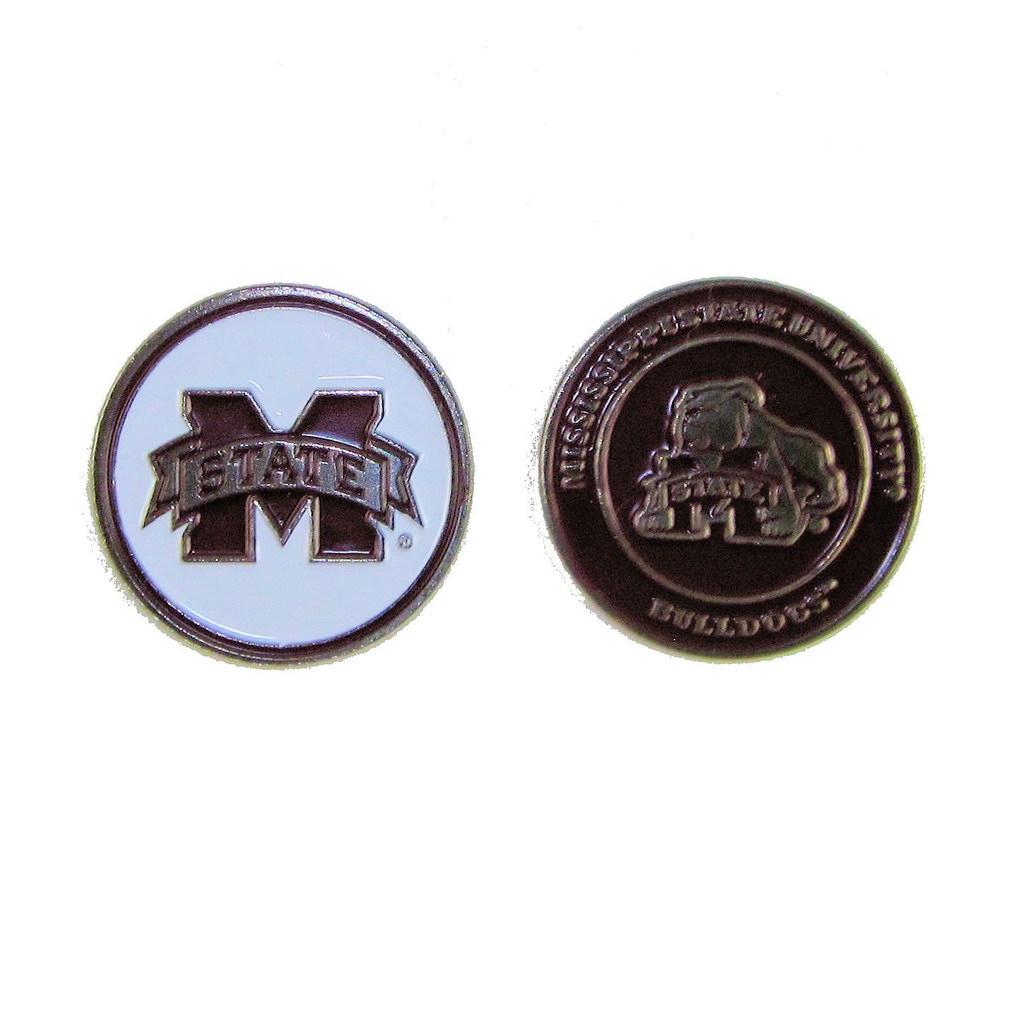 MSU Bulldogs Golf Ball Marker - Double-Sided for Golfers & Fans
