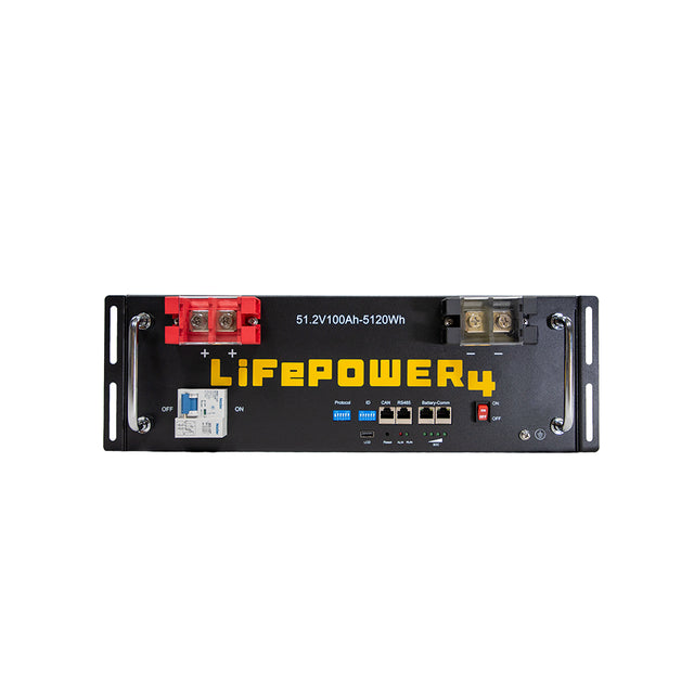 EG4 LifePower4 [V2] 48V 100AH Lithium Battery | 5.12kWh Server Rack Battery | UL Listed | Best for Solar Energy Storage, Home Backup Power & Off-Grid Applications