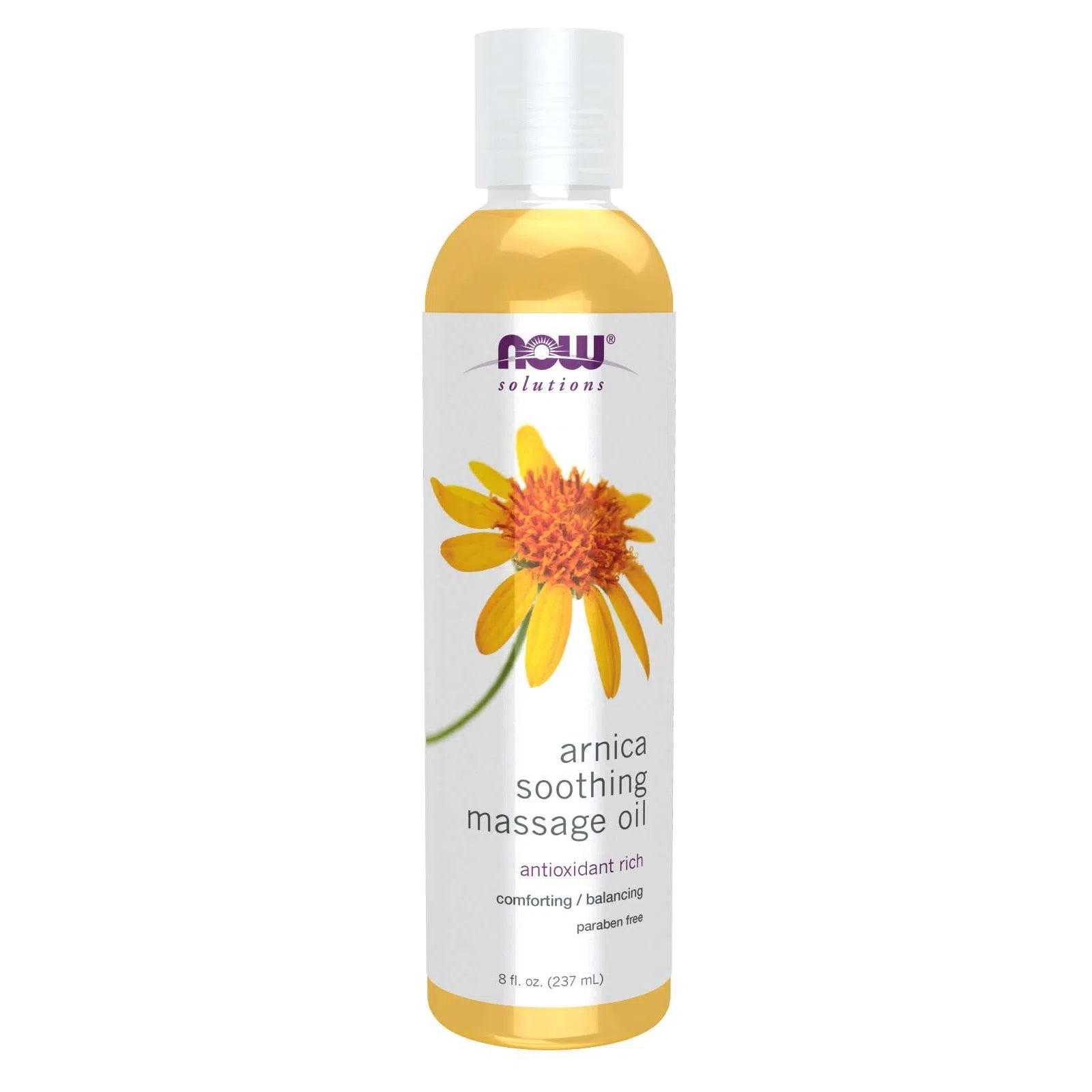 NOW Solutions Arnica Soothing Massage Oil - 100% Pure & Natural Muscle Relief for Athletes & Post-Workout Recovery | Perfect for Sports Massage, Sore Muscle Treatment & Relaxation Therapy