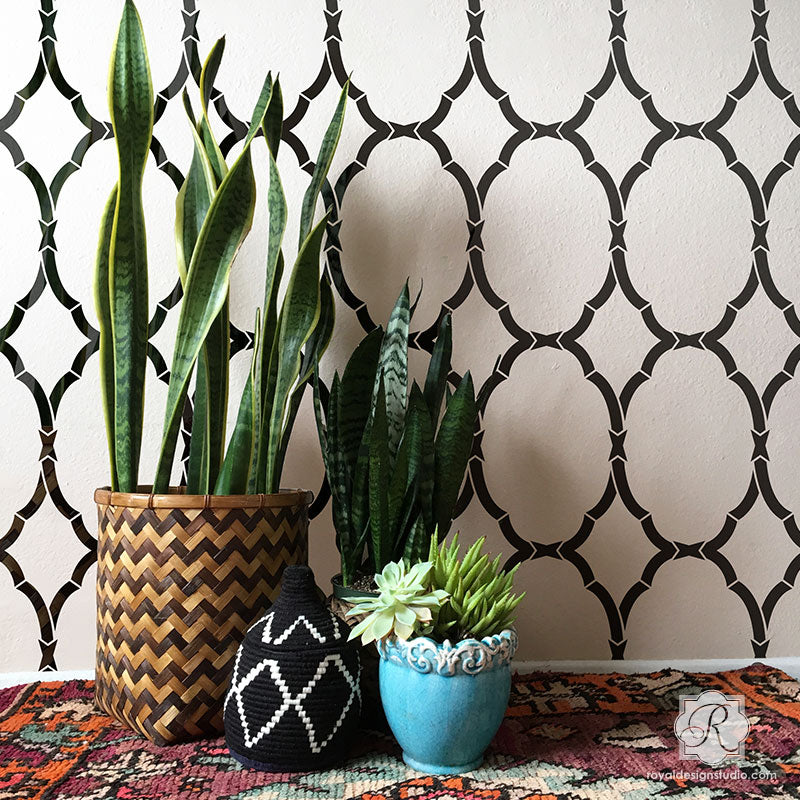 Secret Garden Trellis Wall Stencil - DIY Home Decor for Walls, Furniture & Crafts - Perfect for Bedroom, Living Room & Outdoor Projects