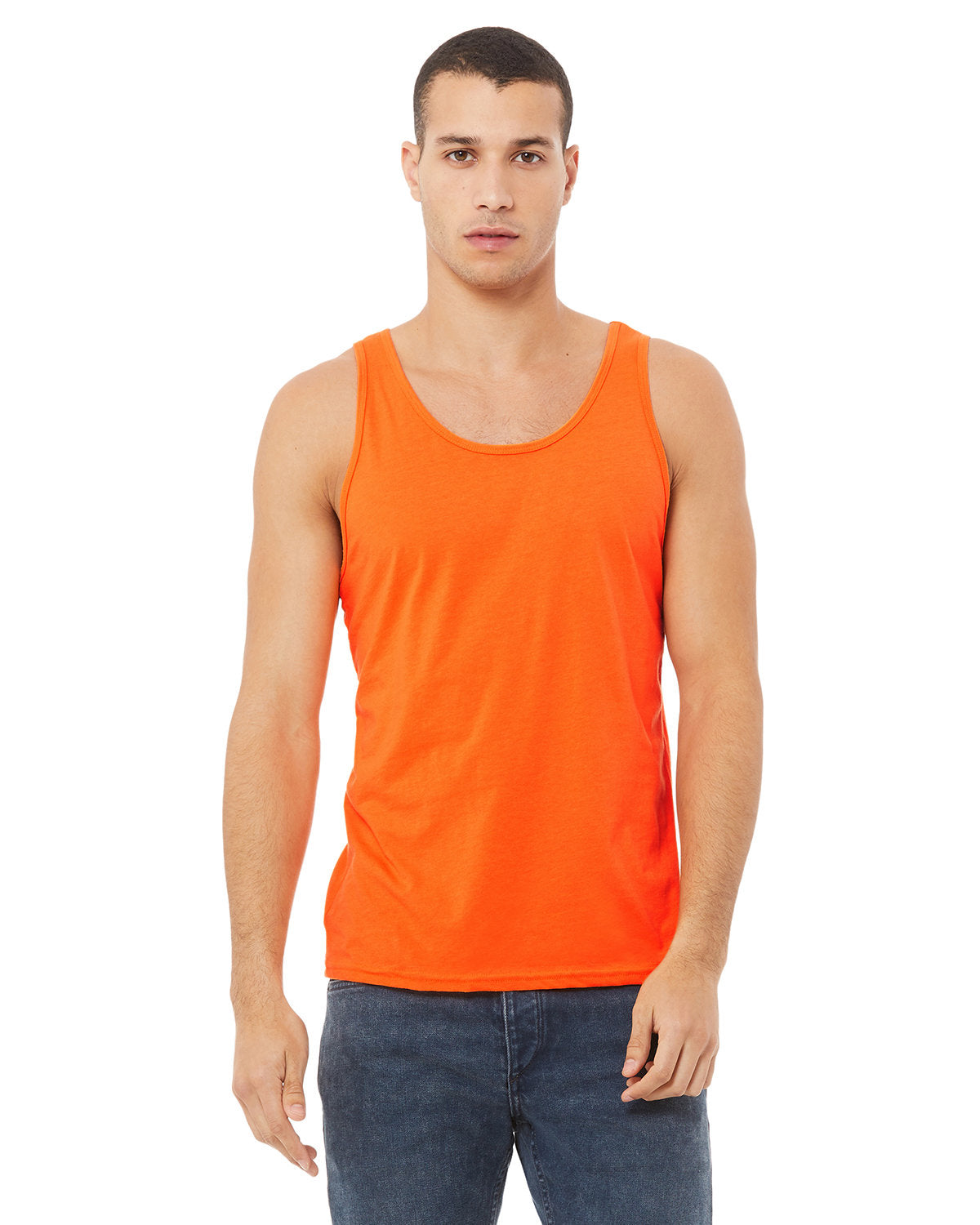 Bella + Canvas 3480 Unisex Jersey Tank Top - Soft Cotton Relaxed Fit Sleeveless Shirt for Men & Women - Perfect for Gym, Yoga, Beach & Summer Outfits