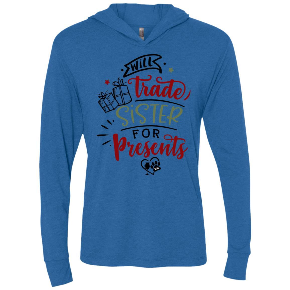WineyBitches.Co Unisex Tri-Blend Long Sleeve Hooded T-Shirt - Comfortable & Stylish for Casual Wear, Outdoors & Lounge