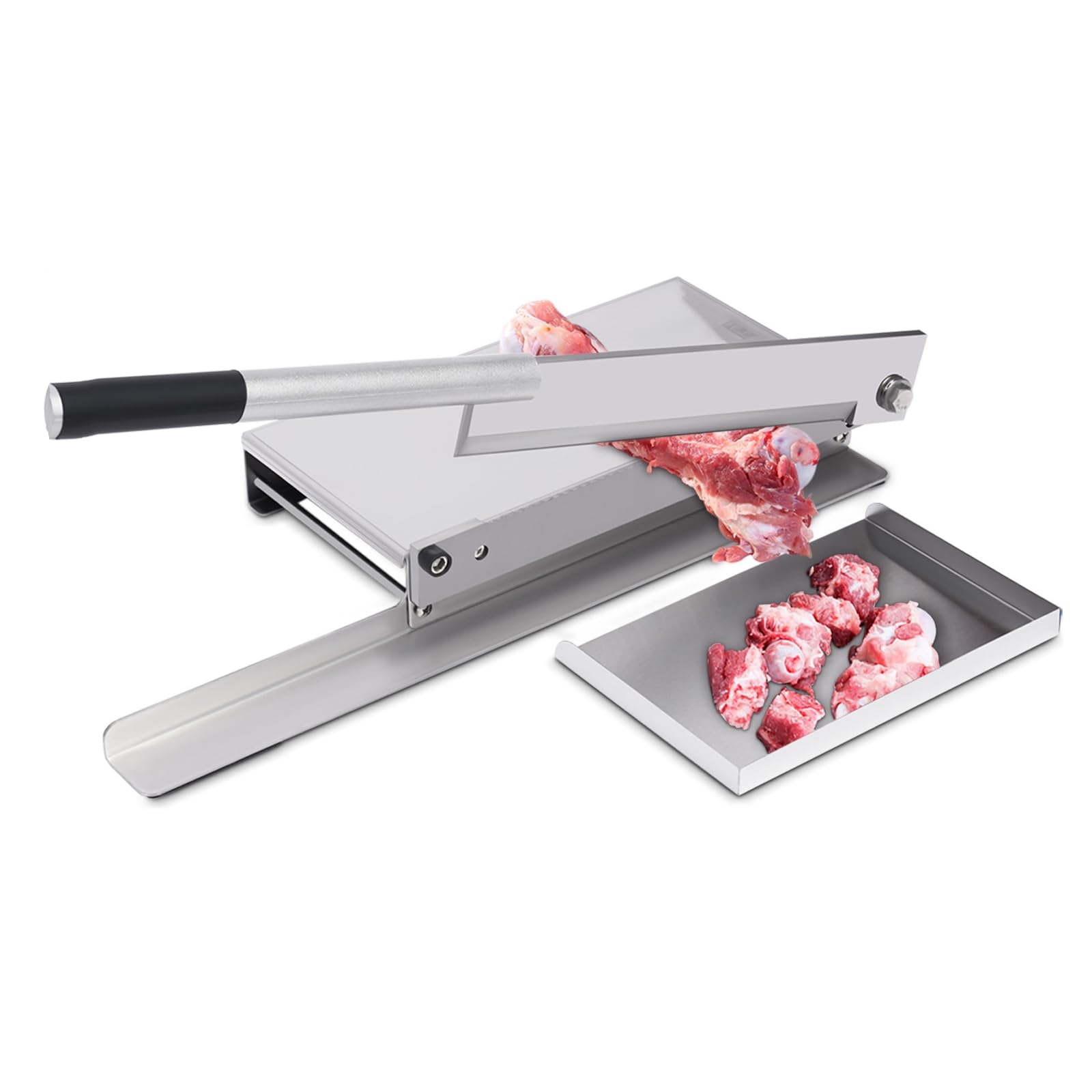 Heavy Duty Manual Meat Bone Cutter - Professional Chicken, Beef, Goat, Pig & Fish Slicer for BBQ, Shabu Hot Pot & Commercial Kitchen Use | Perfect for Restaurants, Butcher Shops & Home Cooking