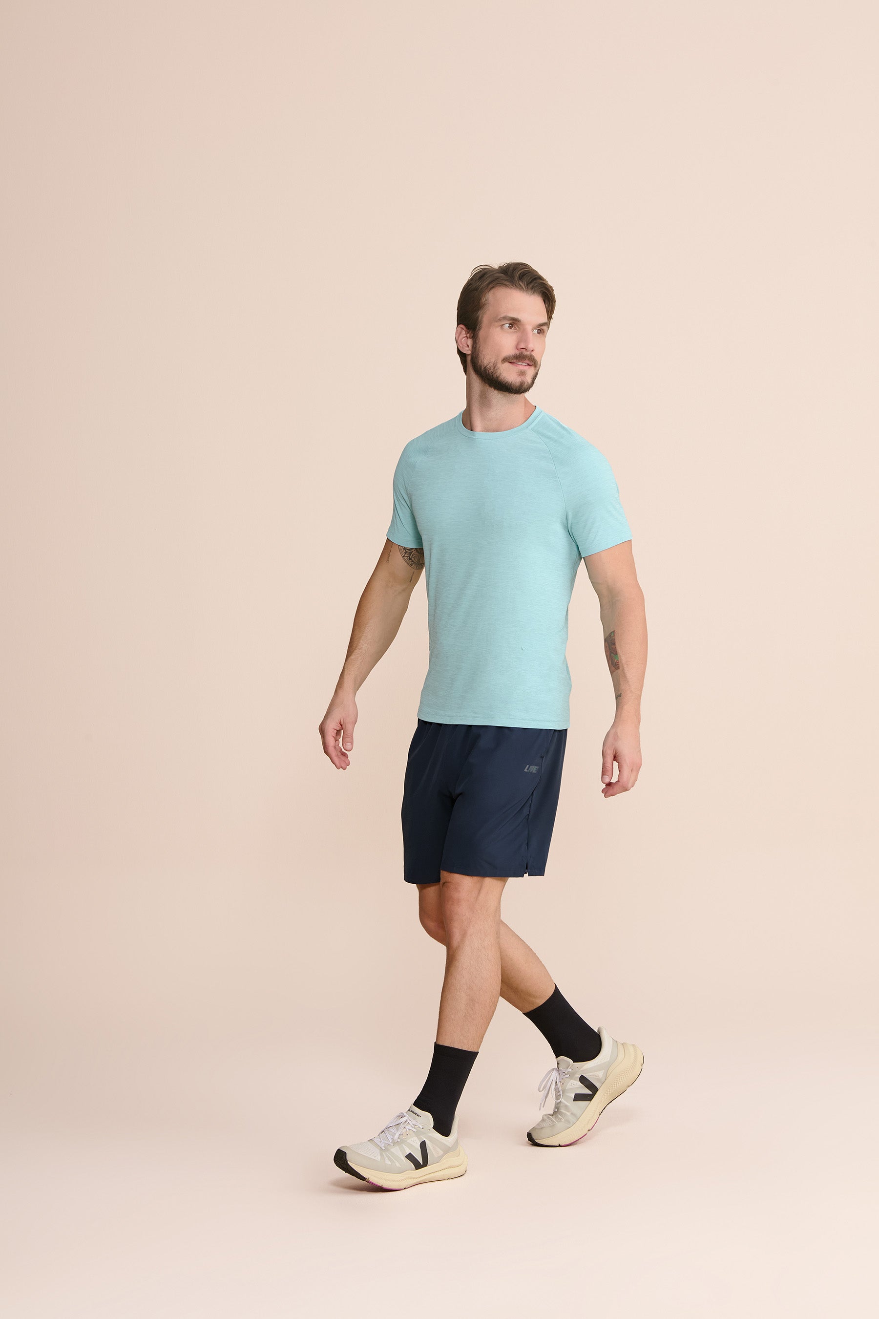 Men's Comfortable Merged T-Shirt - Soft Cotton Blend Casual Tee for Everyday Wear, Gym & Outdoors