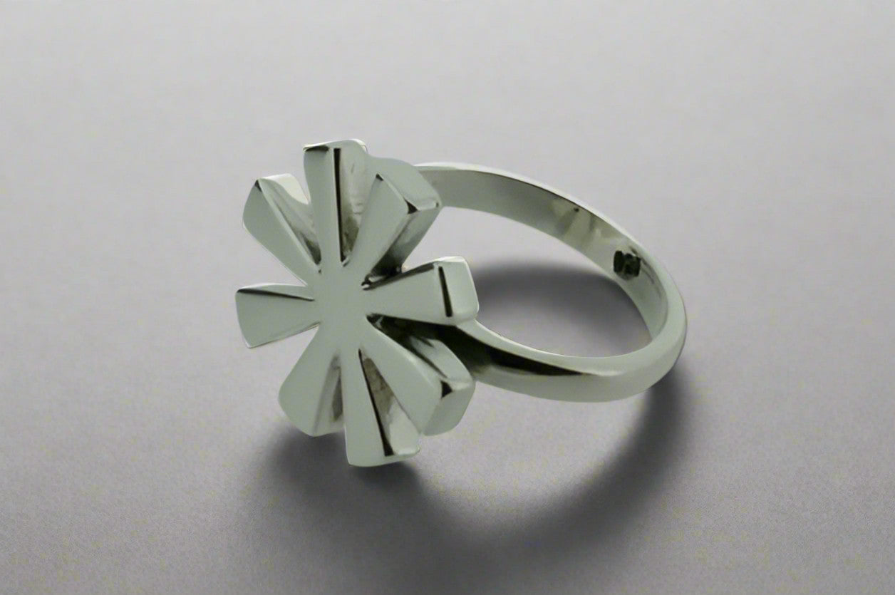 Stylish Sterling Silver Propeller Ring - Unique Aviator Jewelry for Men & Women - Perfect for Everyday Wear, Gifts & Aviation Enthusiasts