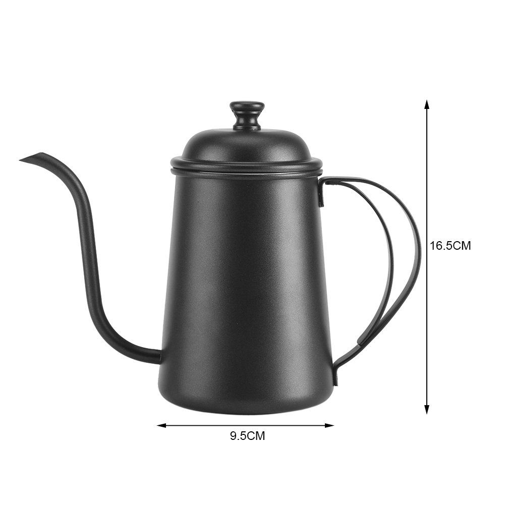 Premium 650ML Stainless Steel Gooseneck Kettle for Pour Over Coffee & Tea - Rose Gold Electric Water Boiler with Precision Spout, Perfect for Home Brewing, Chemex, V60 & French Press