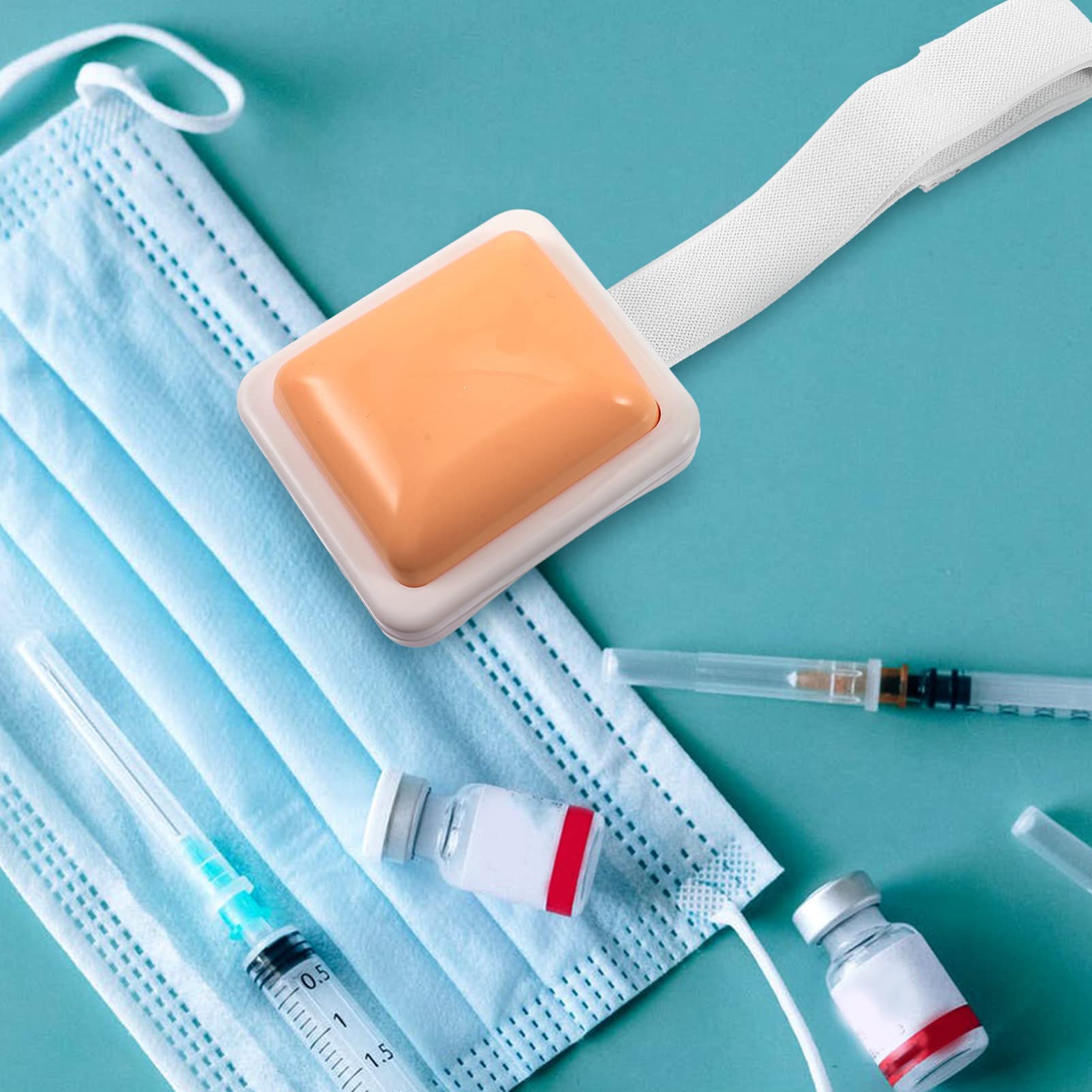 GLEAVI Silicone Injection Pad - Realistic Intramuscular Injection Training Model for Medical Students & Nurses - Perfect for IV, Subcutaneous & IM Practice at Home or Clinic
